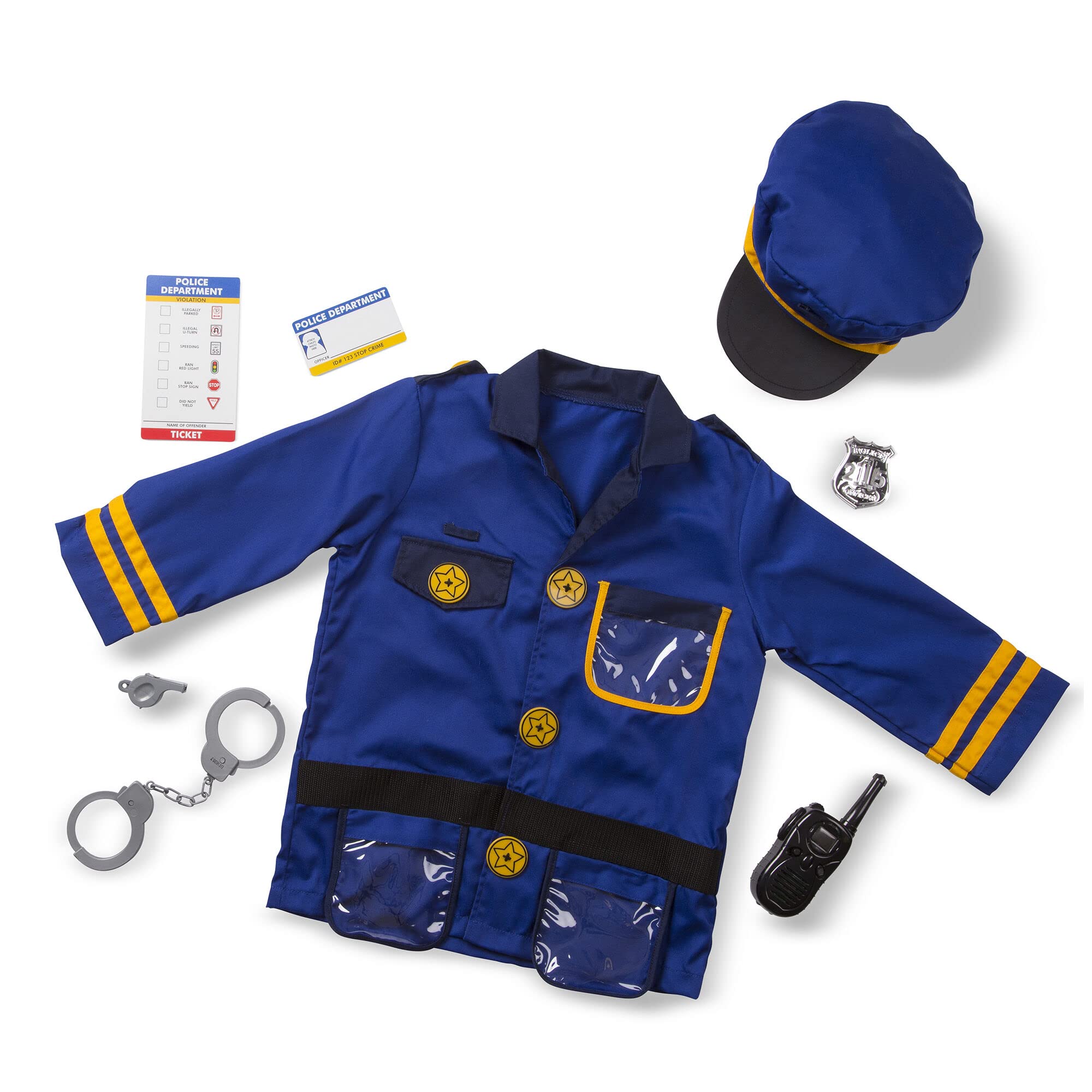 Foto 5 | Set De Juego De Rol Melissa & Doug Police Officer Con Mini-p - Venta Internacional.