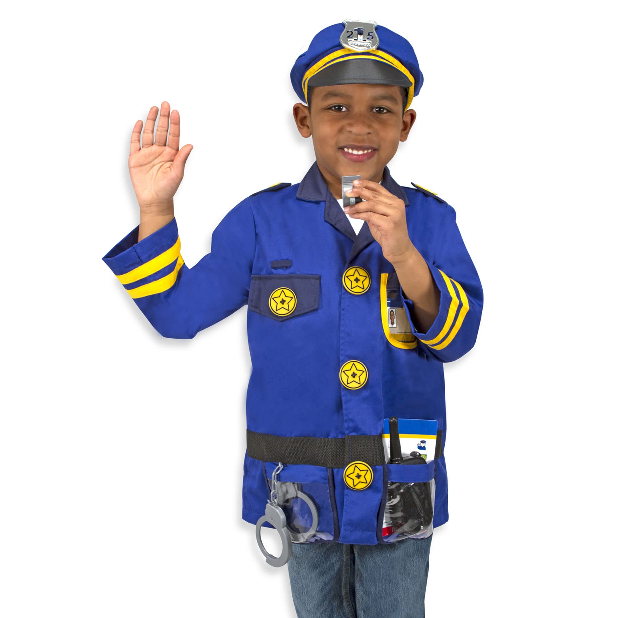 Foto 7 | Set De Juego De Rol Melissa & Doug Police Officer Con Mini-p - Venta Internacional.