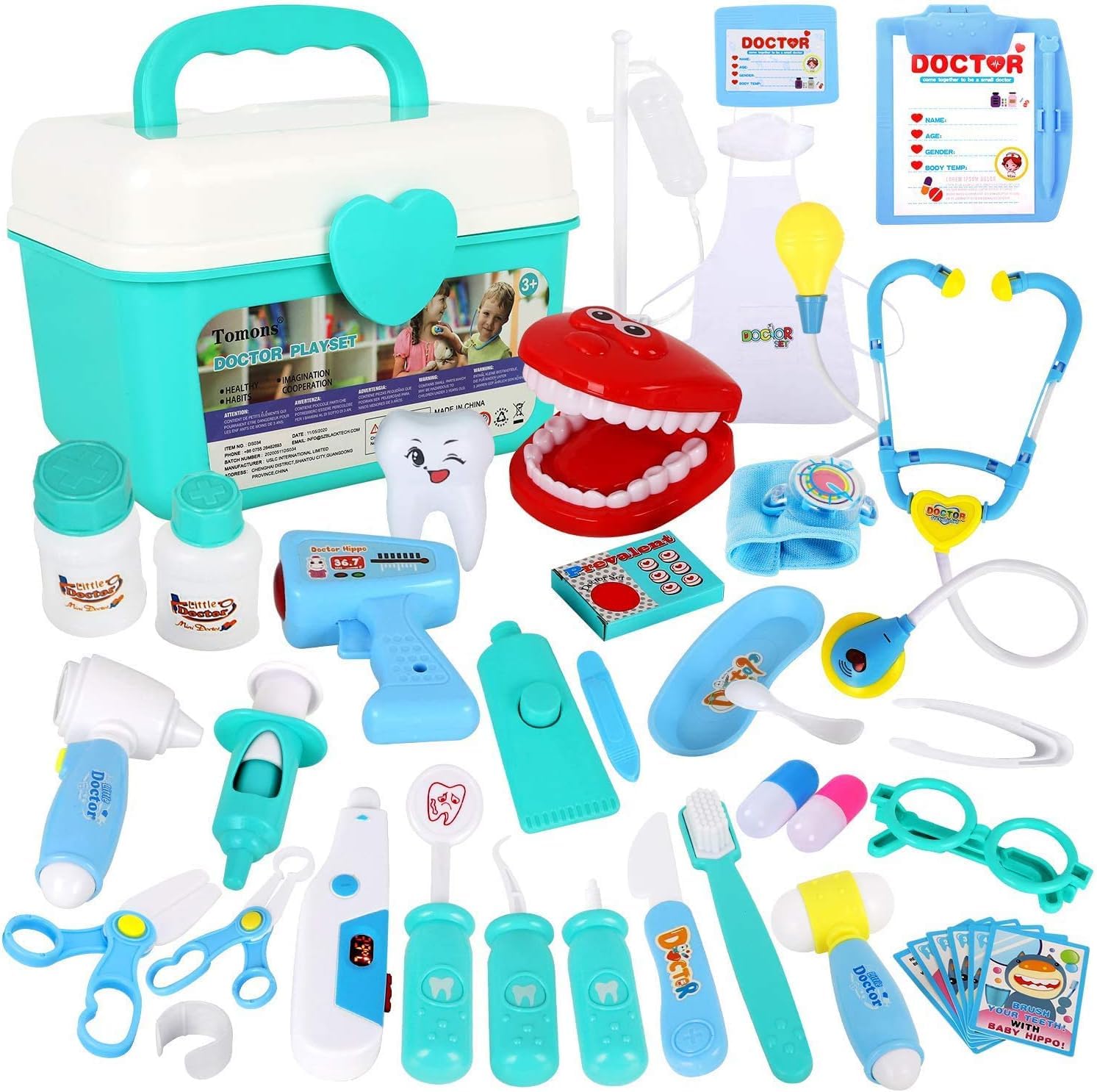 Foto 2 pulgar | Juego De Juegos De Simulación Tomons De Doctor Kit Para Niños Con 38 Piezas - Venta Internacional.