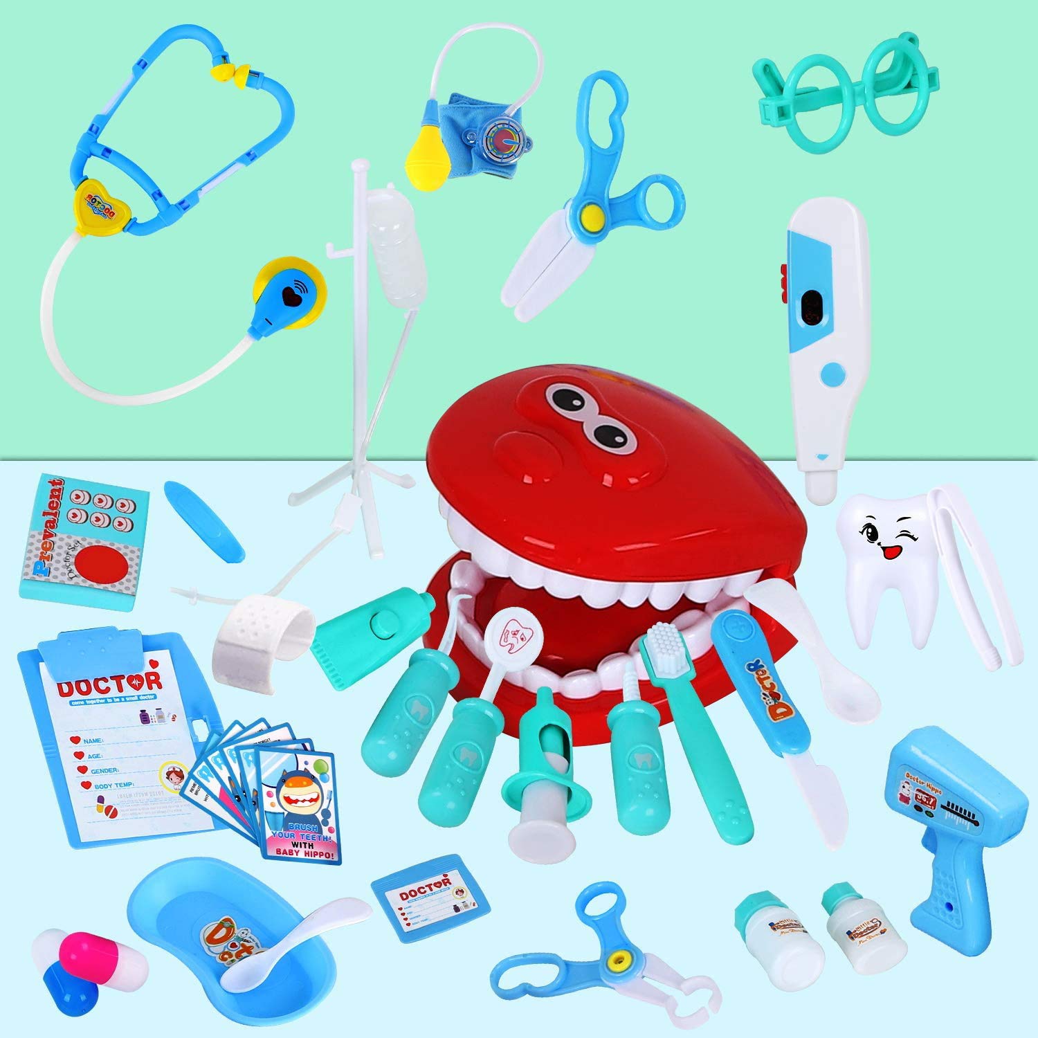 Foto 4 pulgar | Juego De Juegos De Simulación Tomons De Doctor Kit Para Niños Con 38 Piezas - Venta Internacional.