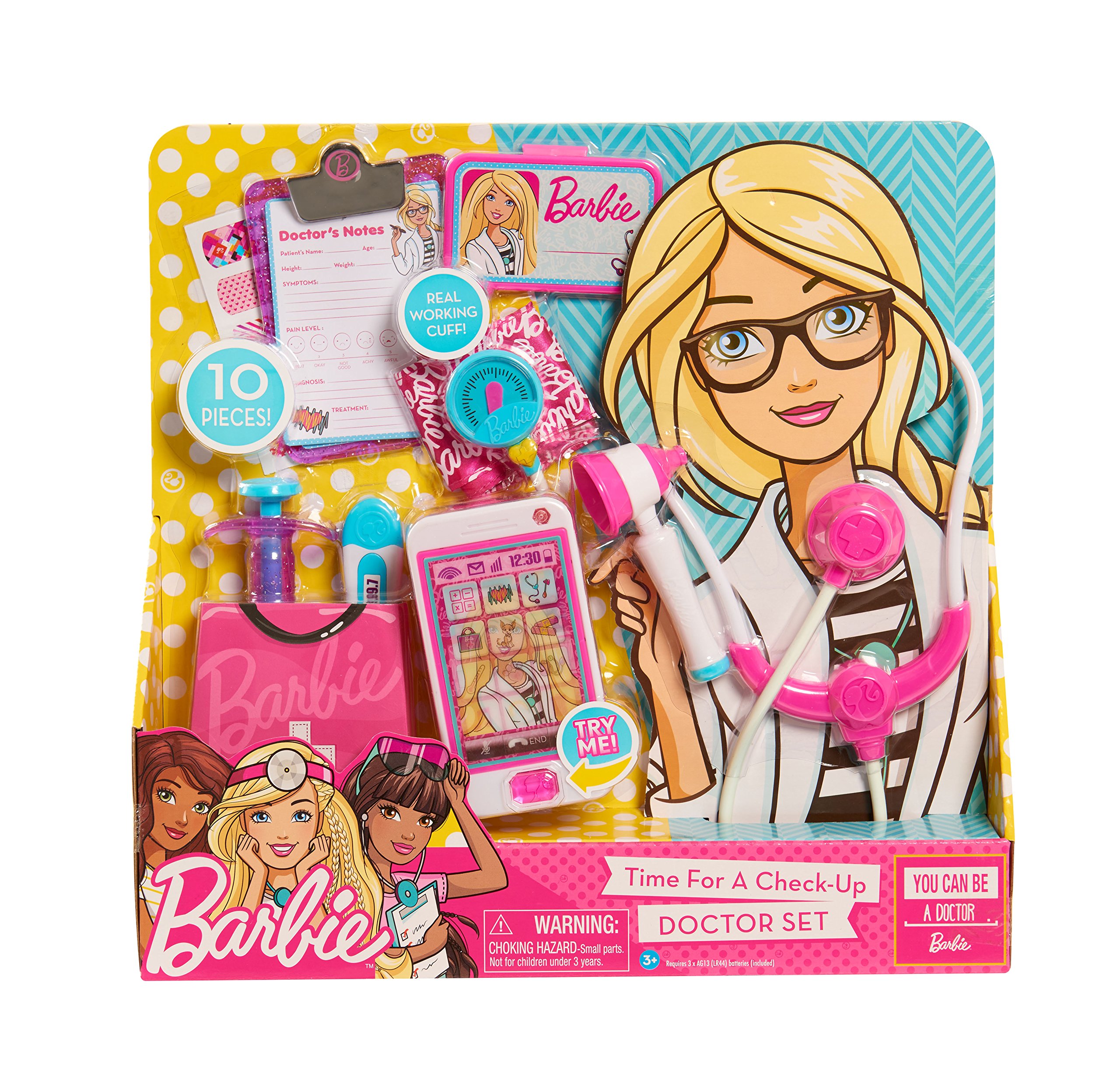 Foto 1 | Set Doctor Barbie Con 10 Herramientas Y Accesorios Médicos - Venta Internacional.