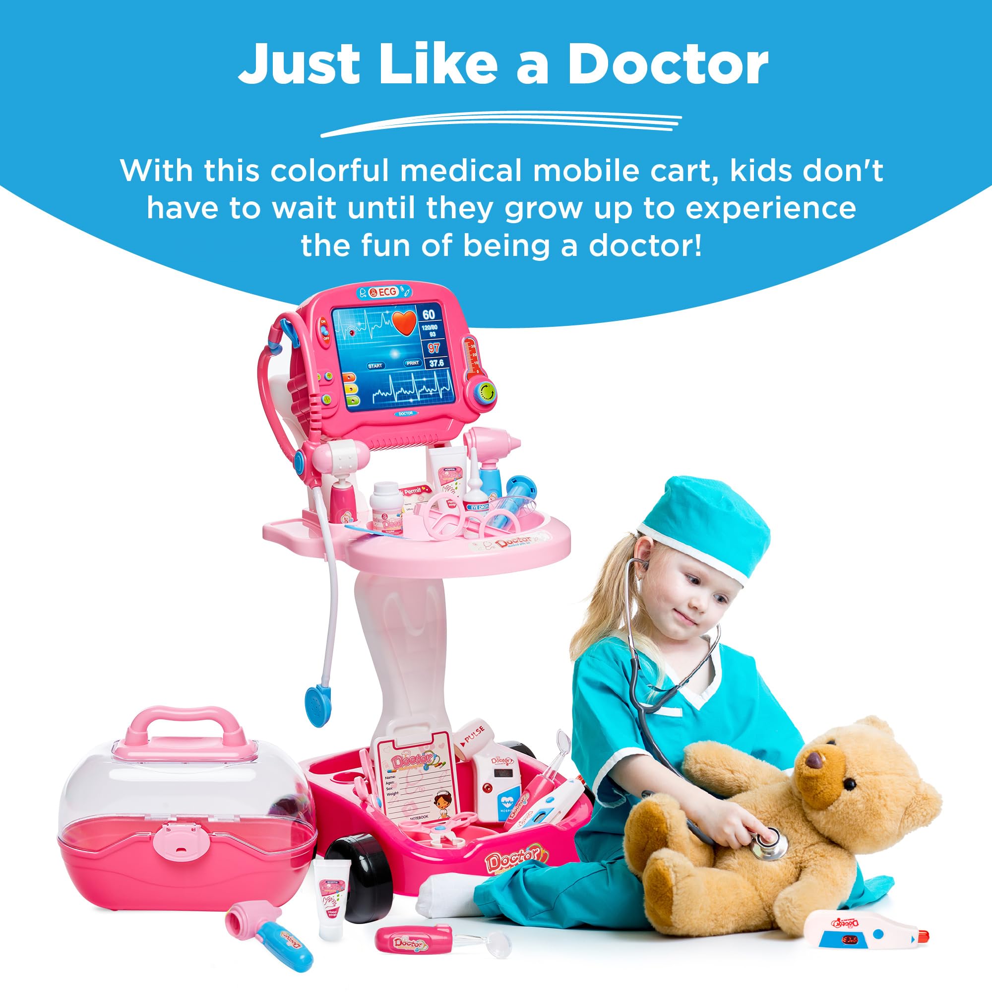 Foto 2 | Kit Doctor Best Choice Products Play Para Niños Con 17 Accesorios - Venta Internacional.