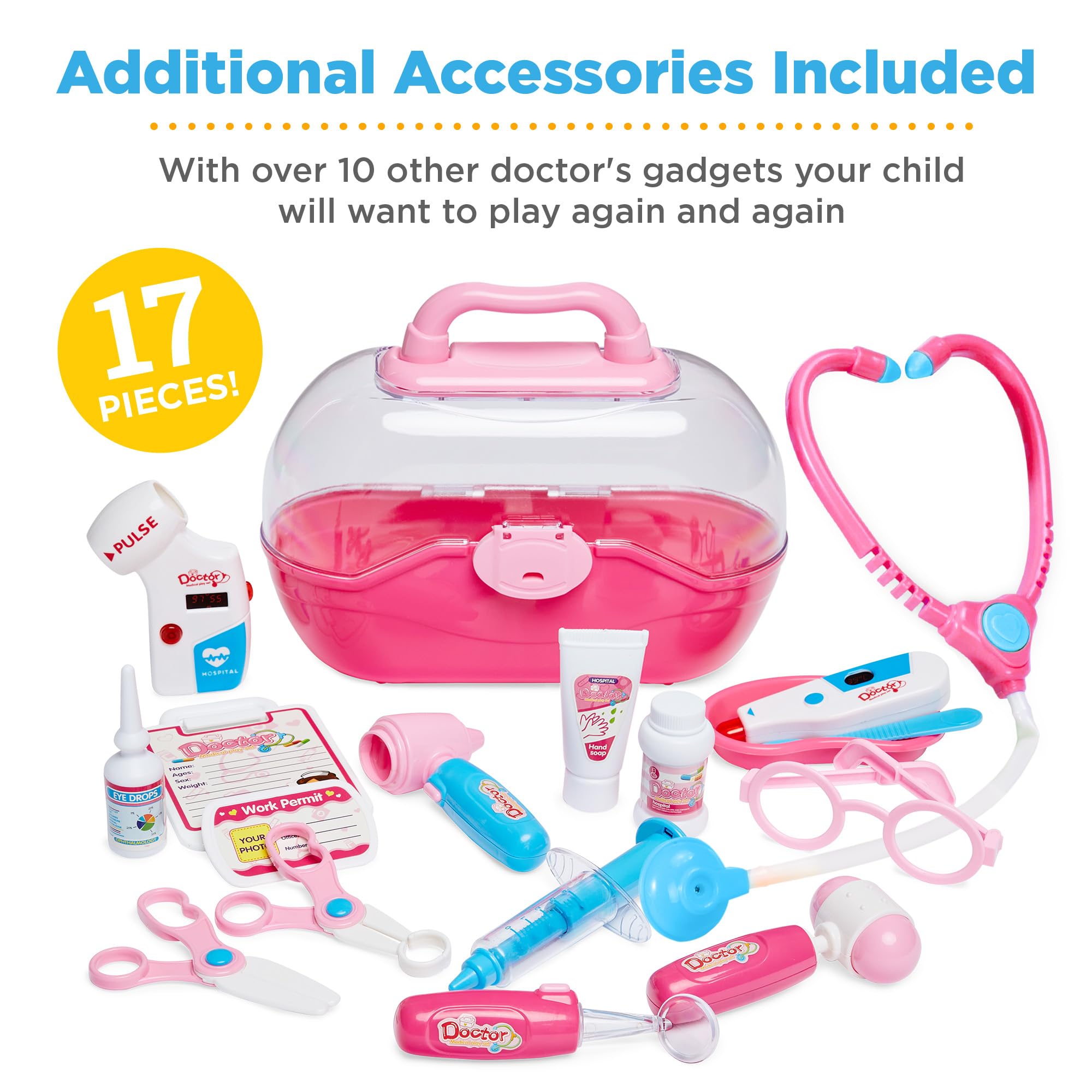 Foto 5 | Kit Doctor Best Choice Products Play Para Niños Con 17 Accesorios - Venta Internacional.