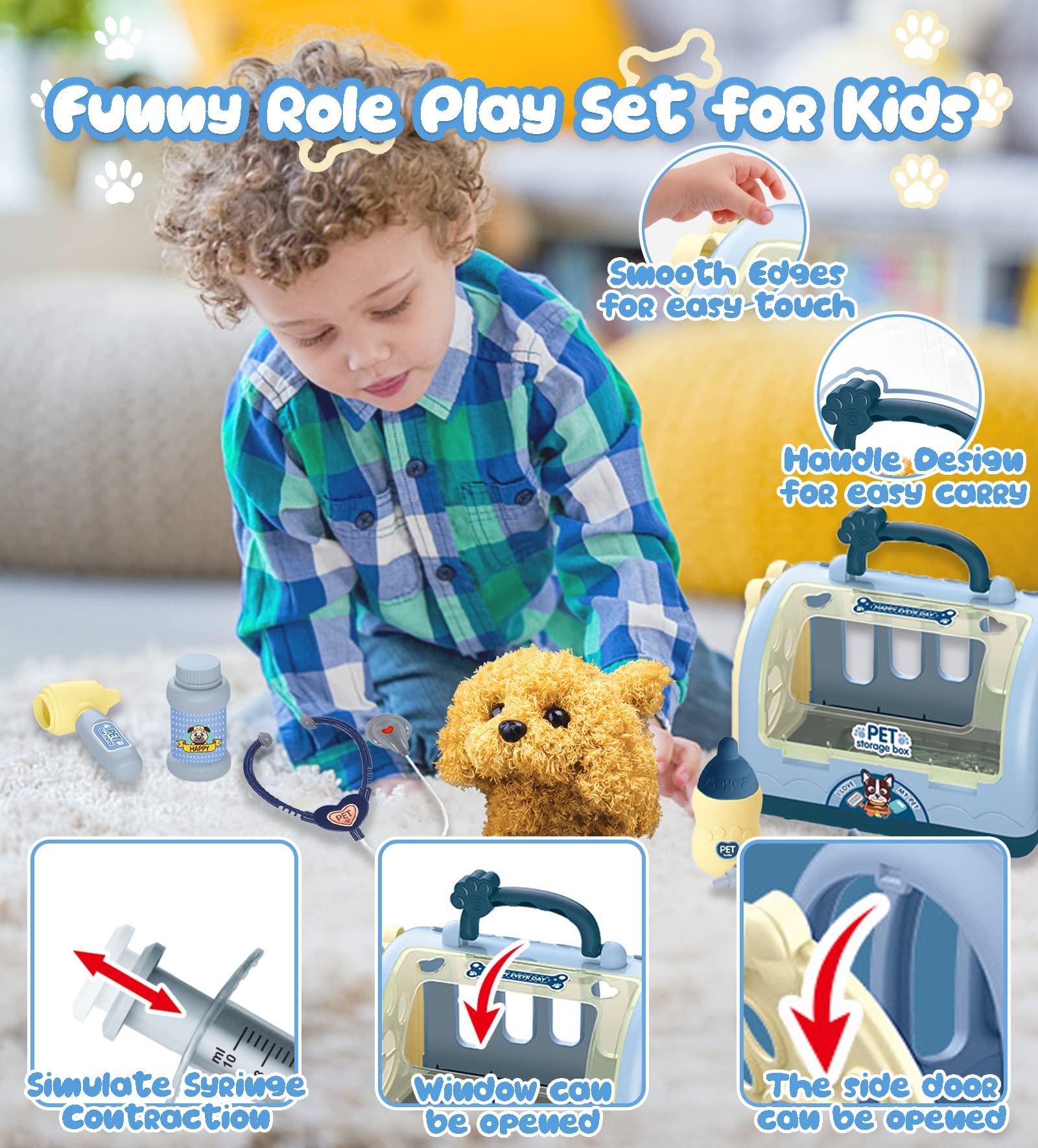 Foto 5 | Juguetes Para Perros Pet Care Playset Teuvo Robot Con Kit Veterinario Para Niños - Venta Internacional.