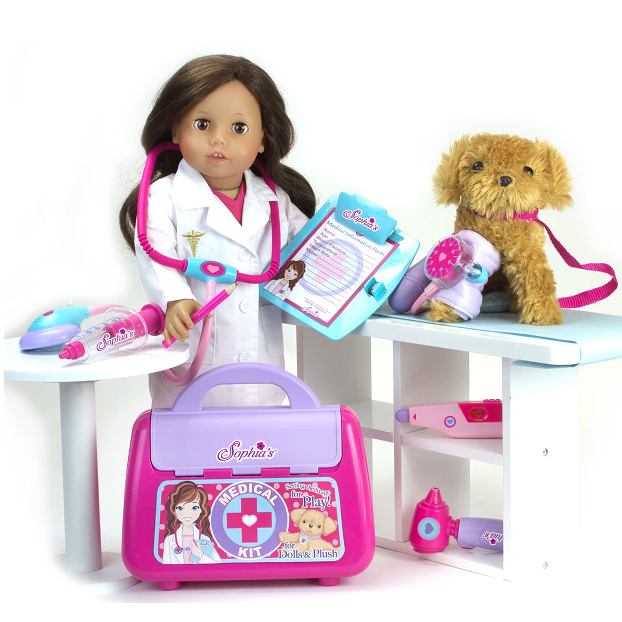 Foto 2 | Kit Médico Sophia's Doll De 18 Pies Con Estetoscopio, Brazalete Y Otoscopio - Venta Internacional.