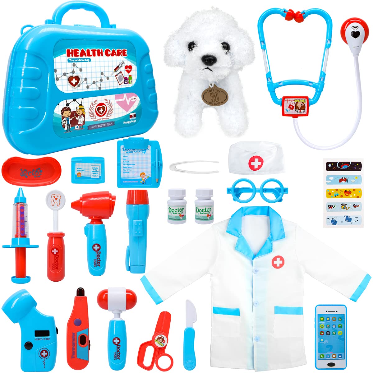 Foto 2 pulgar | Doctor Kit Meland Para Niños Pequeños De 3 A 5 Años Con Set De Juego Veterinario - Venta Internacional.