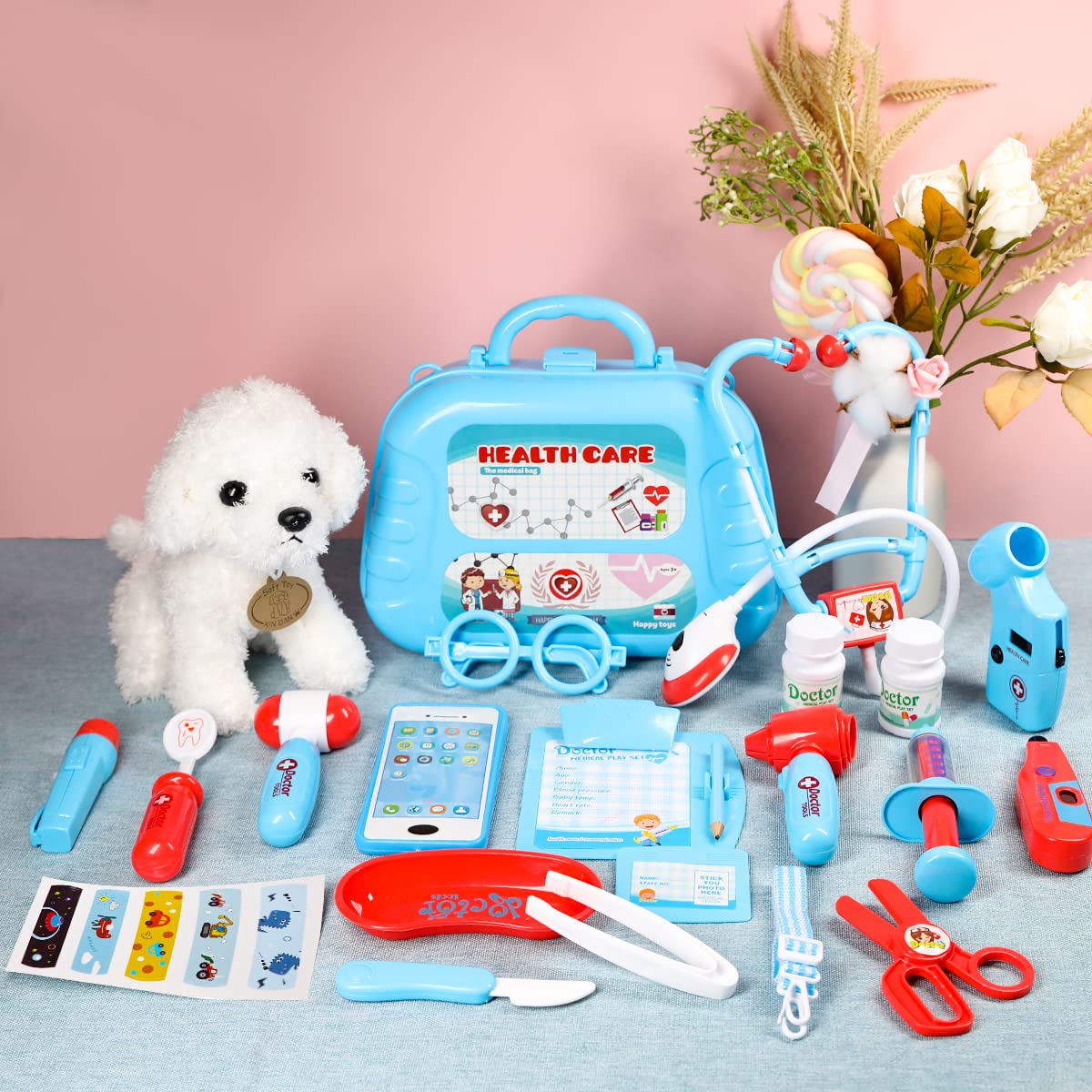 Foto 6 | Doctor Kit Meland Para Niños Pequeños De 3 A 5 Años Con Set De Juego Veterinario - Venta Internacional.