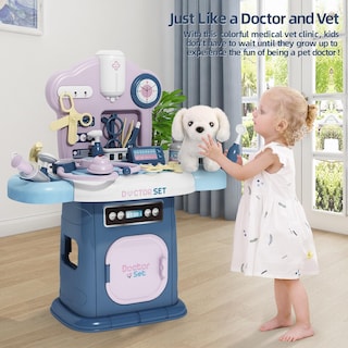 Foto 2 | Juguete Doctor Kit Jovow Para Niños Con Muñeco De Perro, Estetoscopio, 26 Unidades - Venta Internacional.