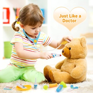 Foto 4 | Kits Médicos Para Niños Deao Toys Pretend Play Con 17 Accesorios - Venta Internacional.