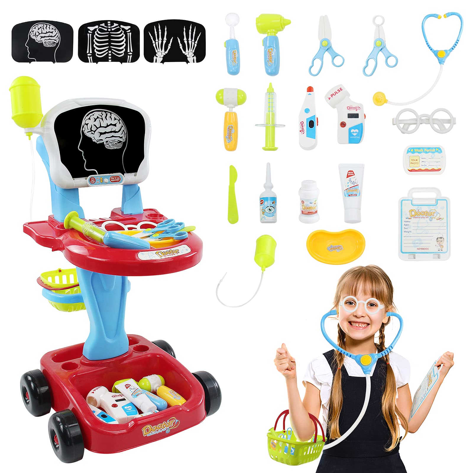 Foto 2 pulgar | Juguetes De Dentista Doctor Kit Fajiabao Doctor Cart Para Niños De 3 A 5 Años - Venta Internacional.