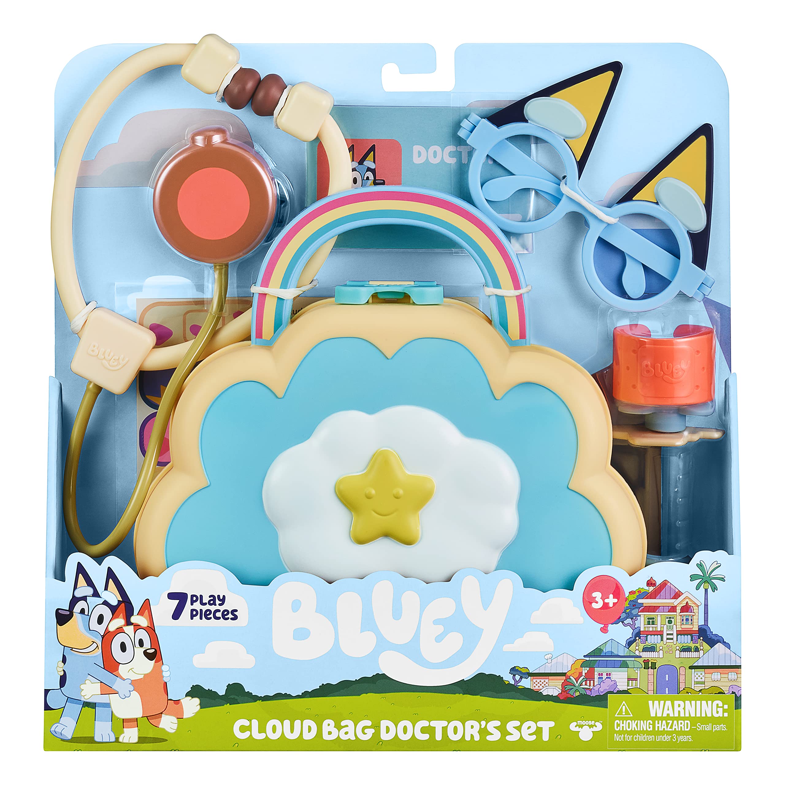 Set De Juguete Doctor Check Up Set Bluey Cloud Bag - Venta Internacional.