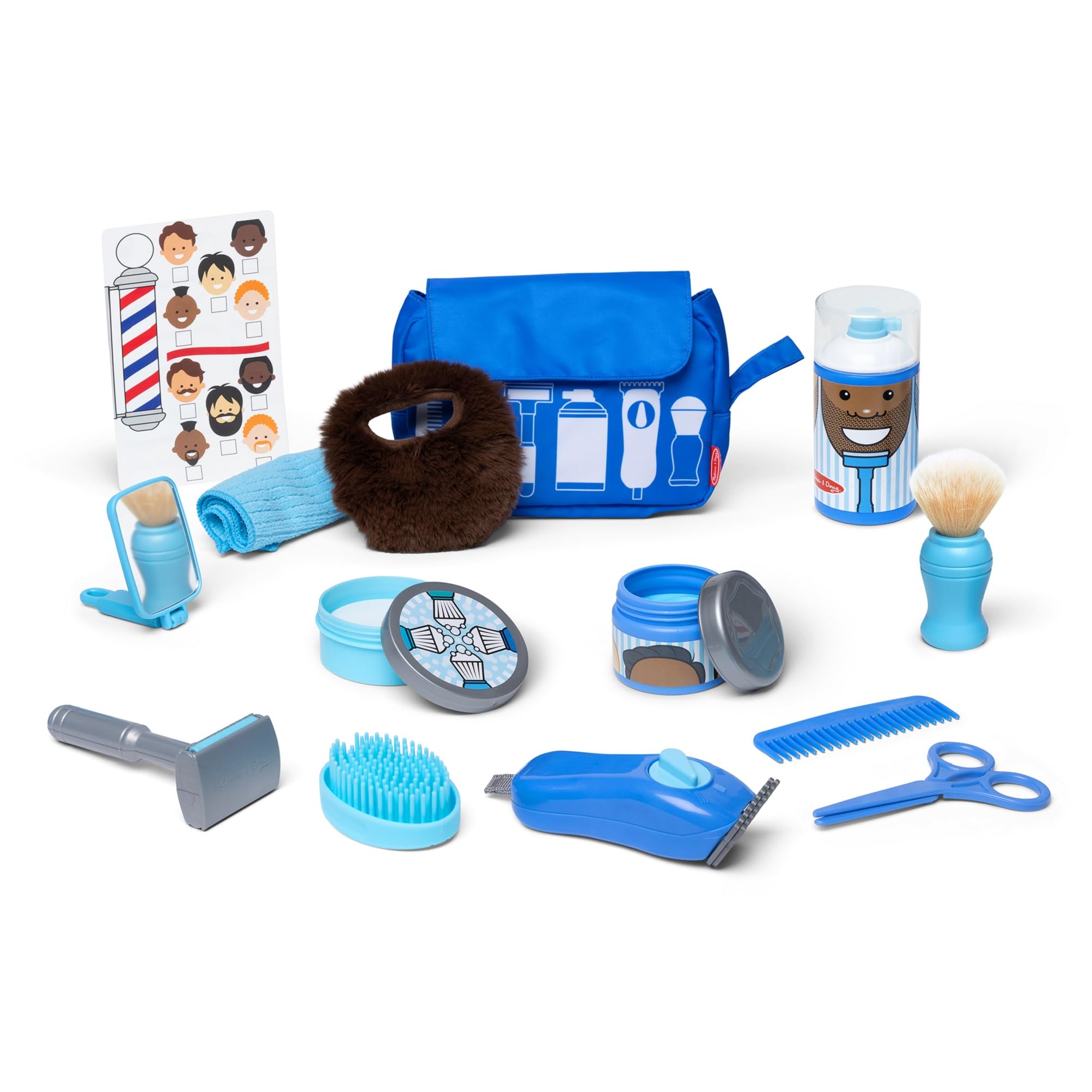 Set Pretend Play, Juguete De Afeitar Para Barbería Melissa & Doug - Venta Internacional.