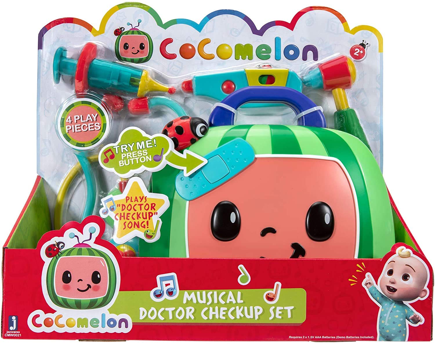 Foto 5 pulgar | Estuche De Chequeo Musical Oficial De Doctor Playset Cocomelon - Venta Internacional.