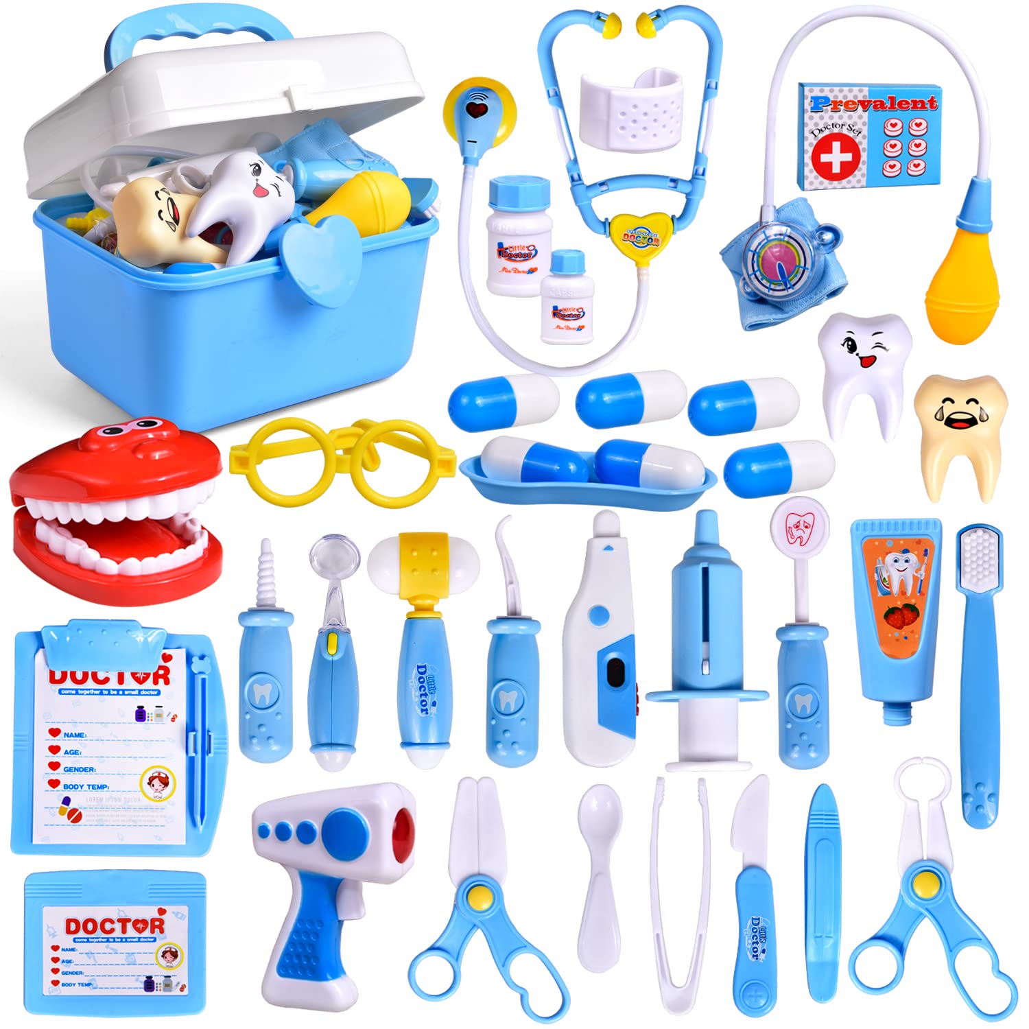 Set De Médico Pretend Play Fun Little Toys Para Niños, Dentista, 31 Unidades - Venta Internacional.