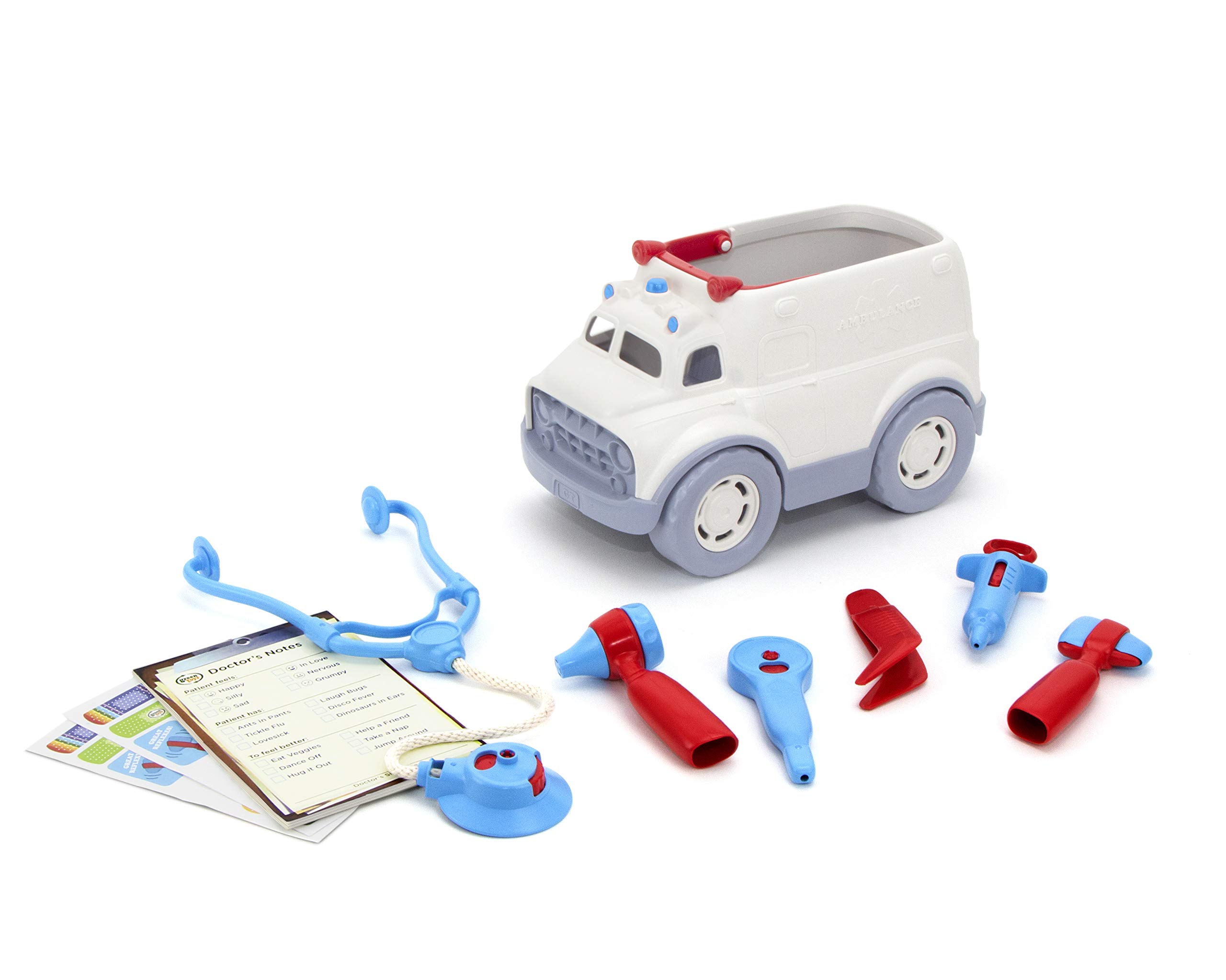 Kit De Ambulancia Y Médico Green Toys Rojo/azul Ffp, 10 Unidades - Venta Internacional.