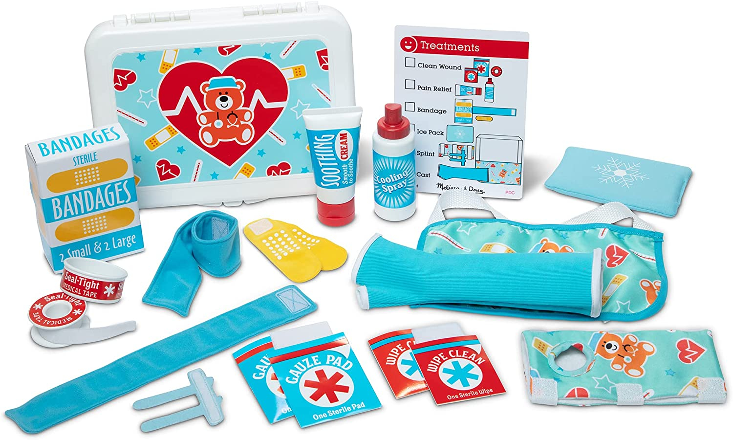 Foto 4 pulgar | Set de Juego Melissa & Doug Kit de Primeros Auxilios Get Well 25 Piezas - Venta Internacional
