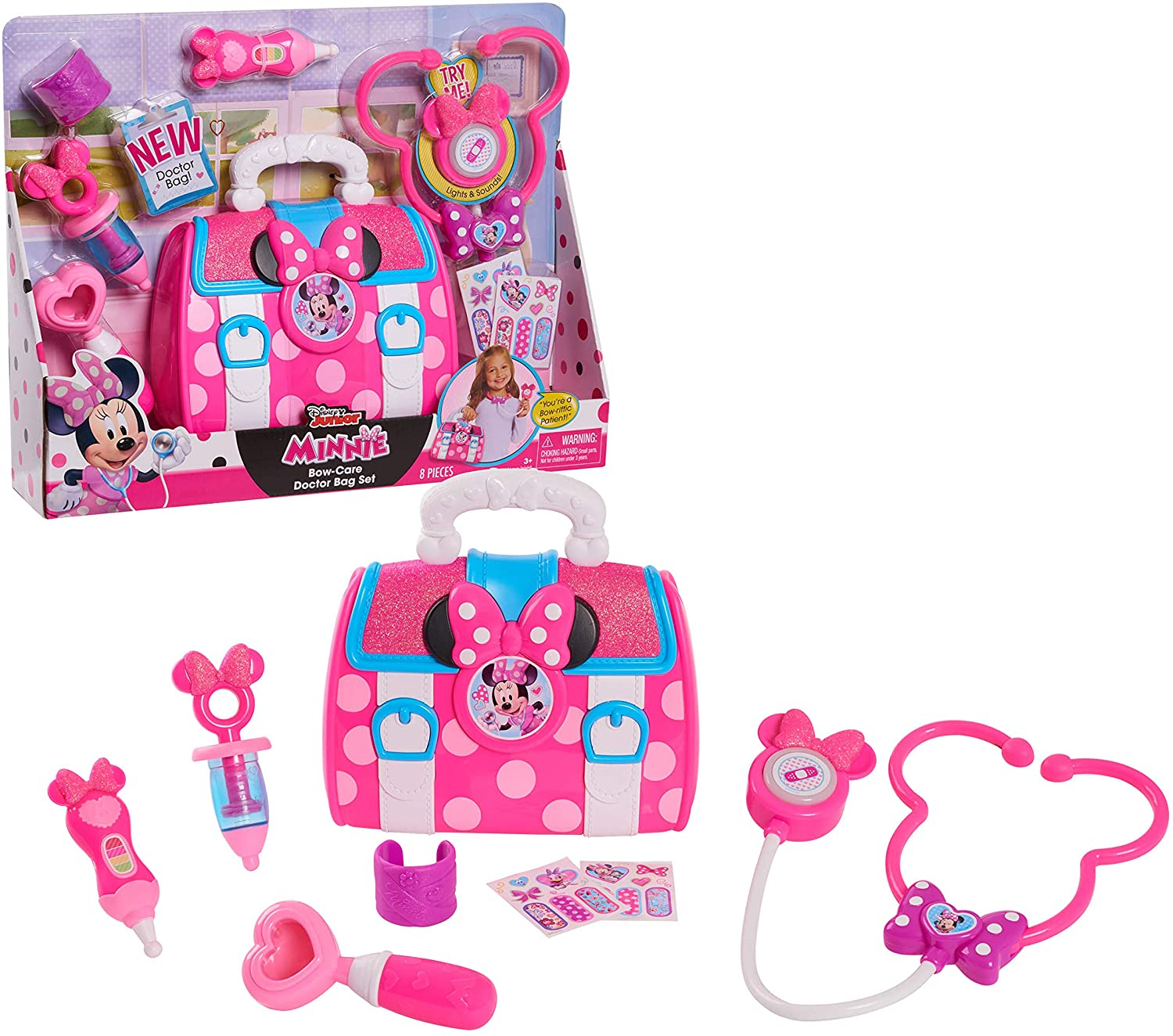 Set de Bolsas Just Play Minnie Bow-Care Doctor de Disney Junior - Venta Internacional