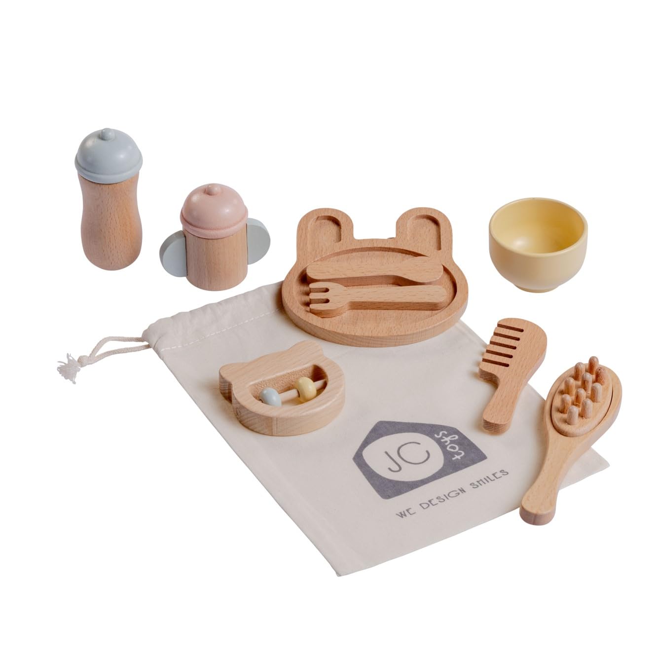 Set De Primeros Cuidados Para Bebés De La Colección Jc Toys Parfait, 10 Piezas - Venta Internacional.