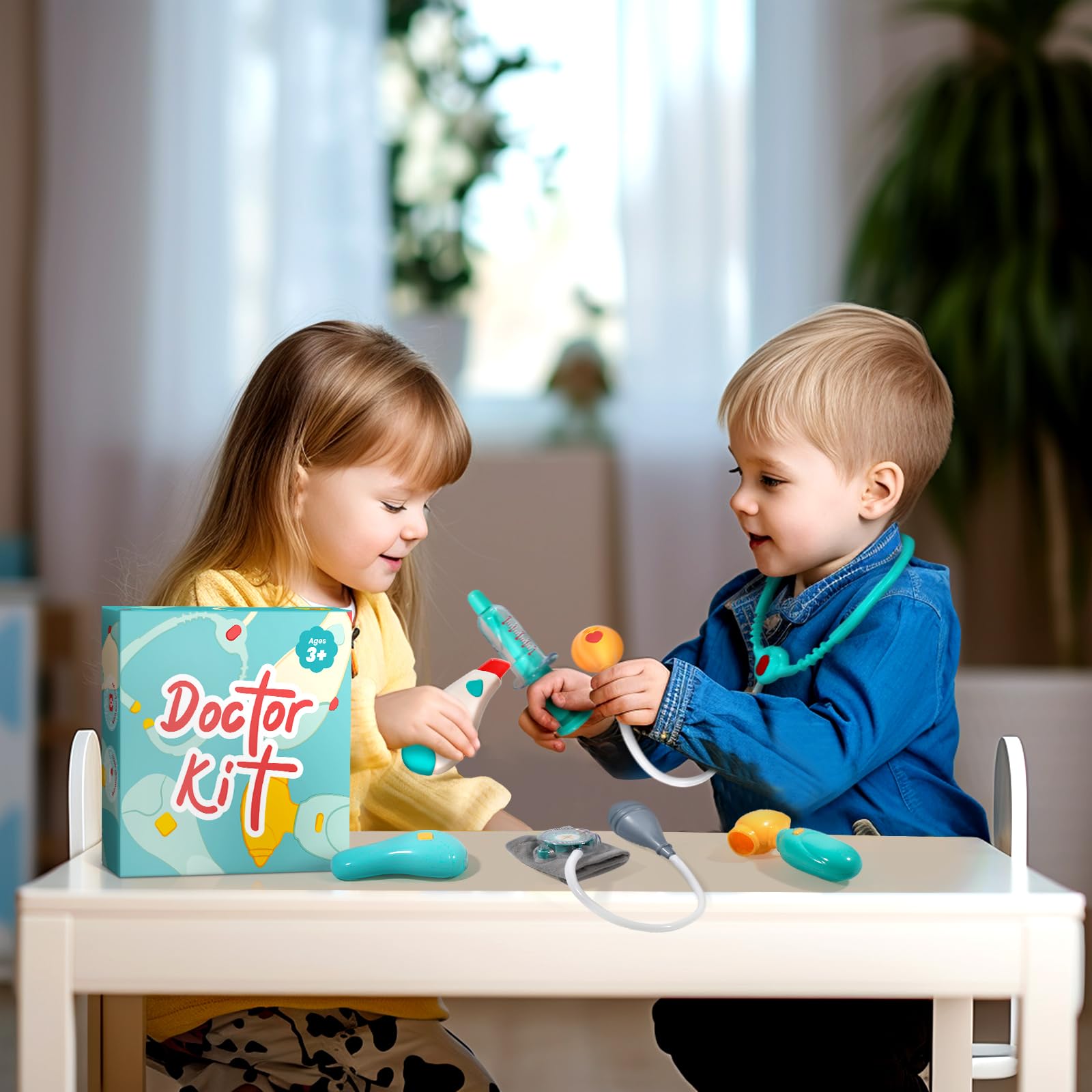 Foto 3 pulgar | Kit Médico Uloveme Para Niños De 3 A 5 Años Con Estetoscopio Y Bolsa - Venta Internacional.