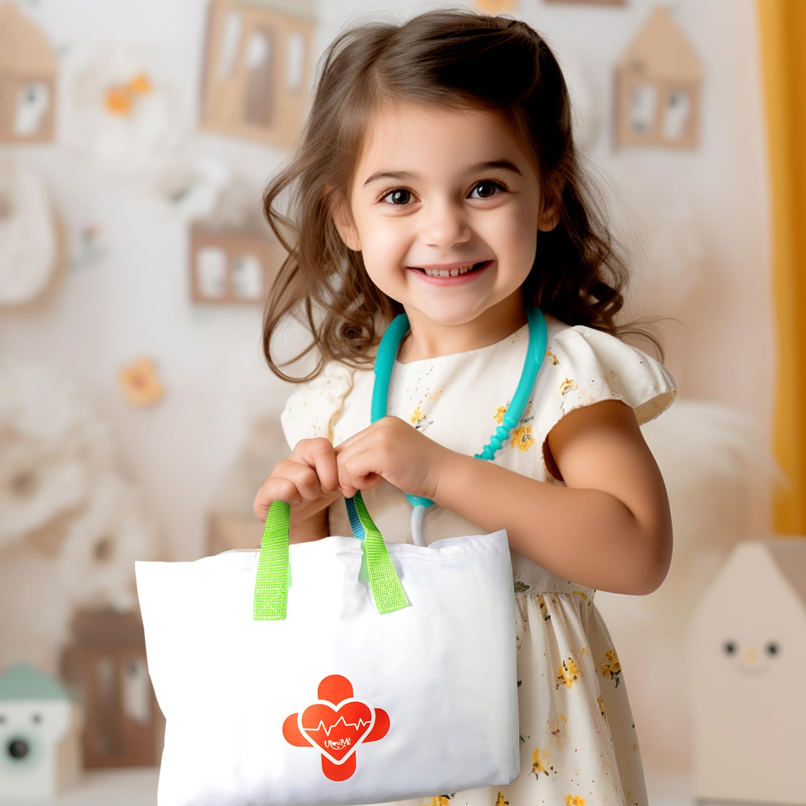 Foto 4 pulgar | Kit Médico Uloveme Para Niños De 3 A 5 Años Con Estetoscopio Y Bolsa - Venta Internacional.
