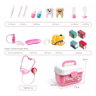 Foto 2 | Kit De Juguetes De Doctor Para Niños, 70 Piezas