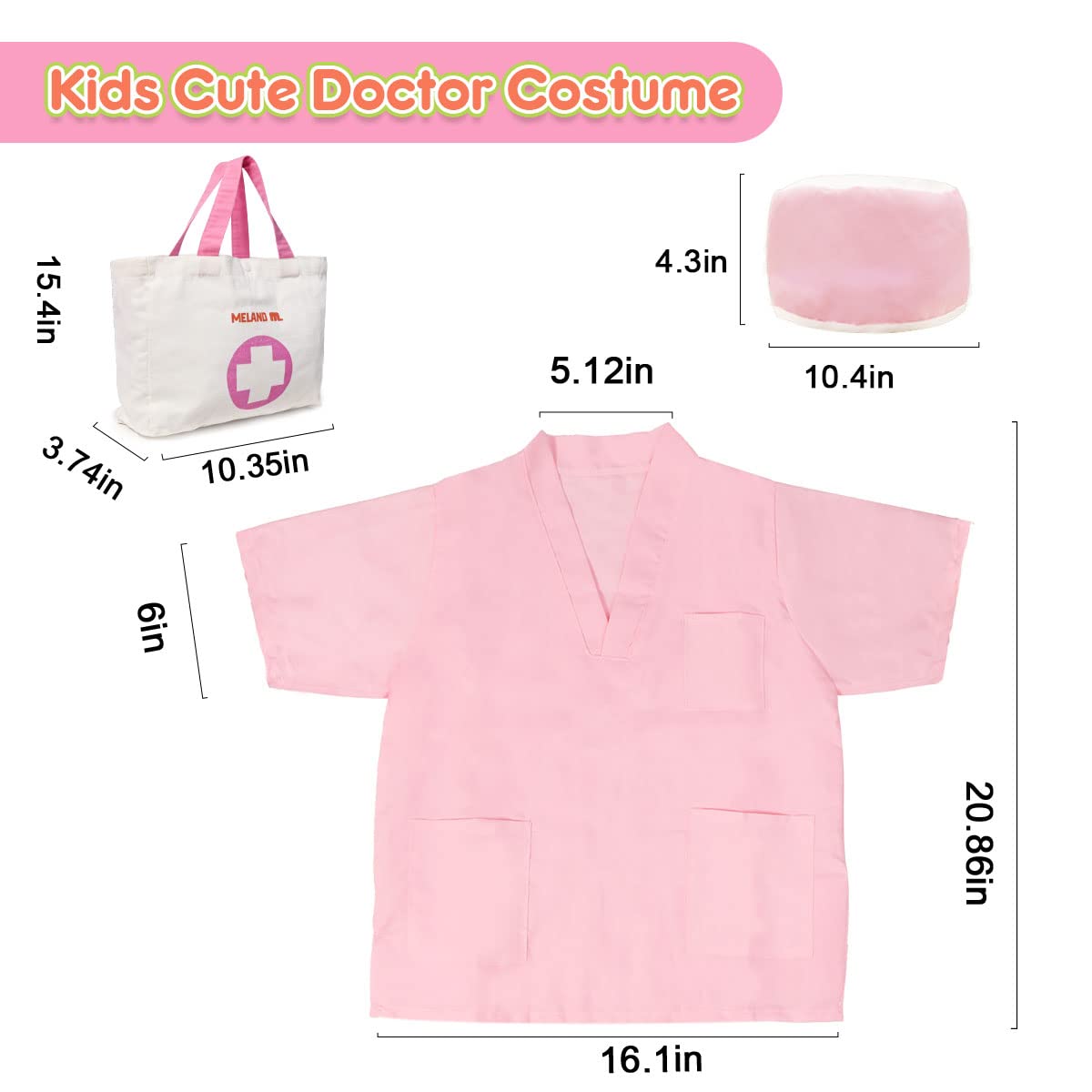 Foto 3 pulgar | Juguete Doctor Kit Meland para Niñas Con Juguete Para Perros Y Bolsa De Transporte - Venta Internacional