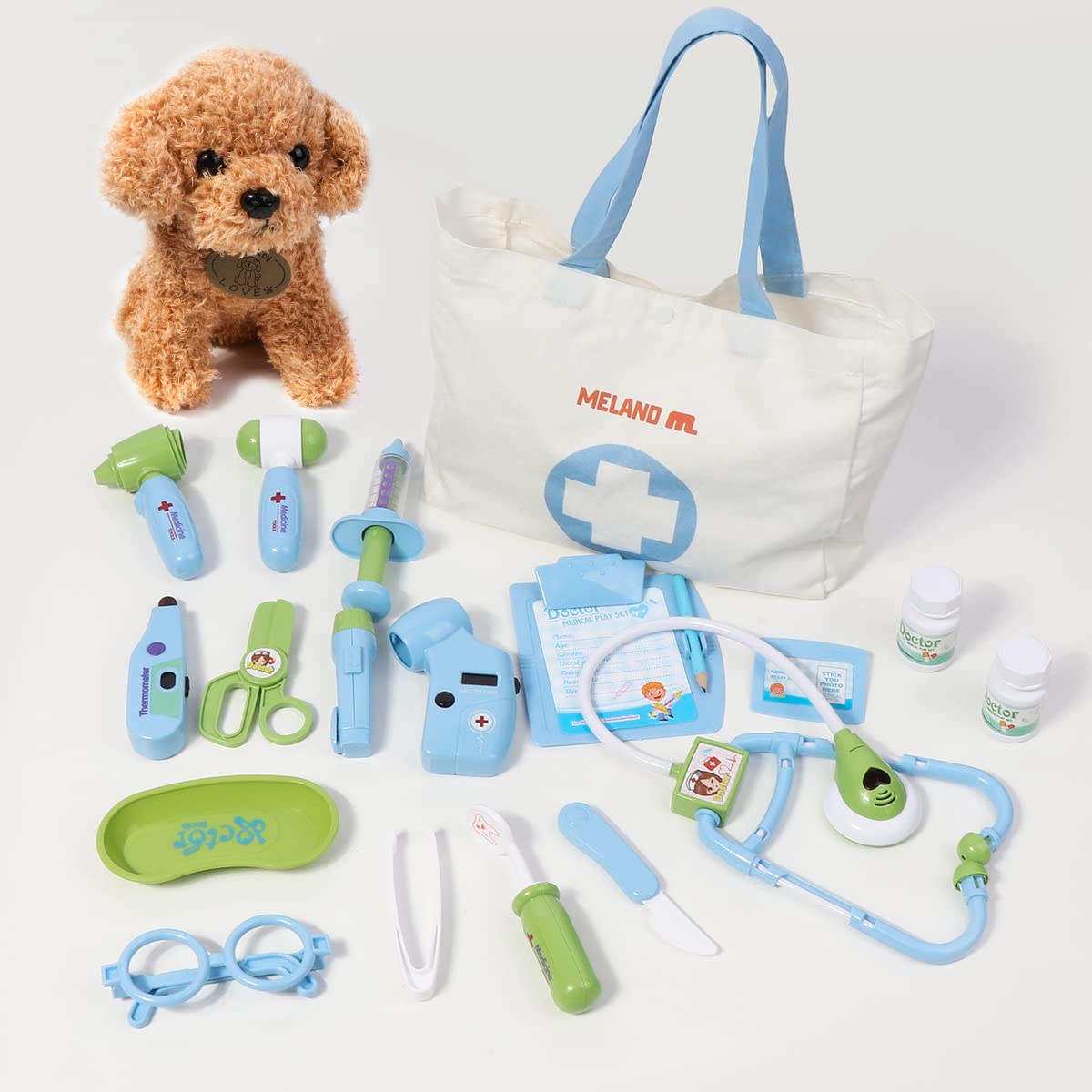 Foto 5 pulgar | Juguete Doctor Kit Meland Para Niños Con Juguete Para Perros Y Bolsa De Transporte - Venta Internacional.