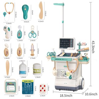 Foto 7 | Kit Médico Jovow Para Niños Pretend Medical Station, 26 Unidades, De 3 A 5 Años - Venta Internacional.
