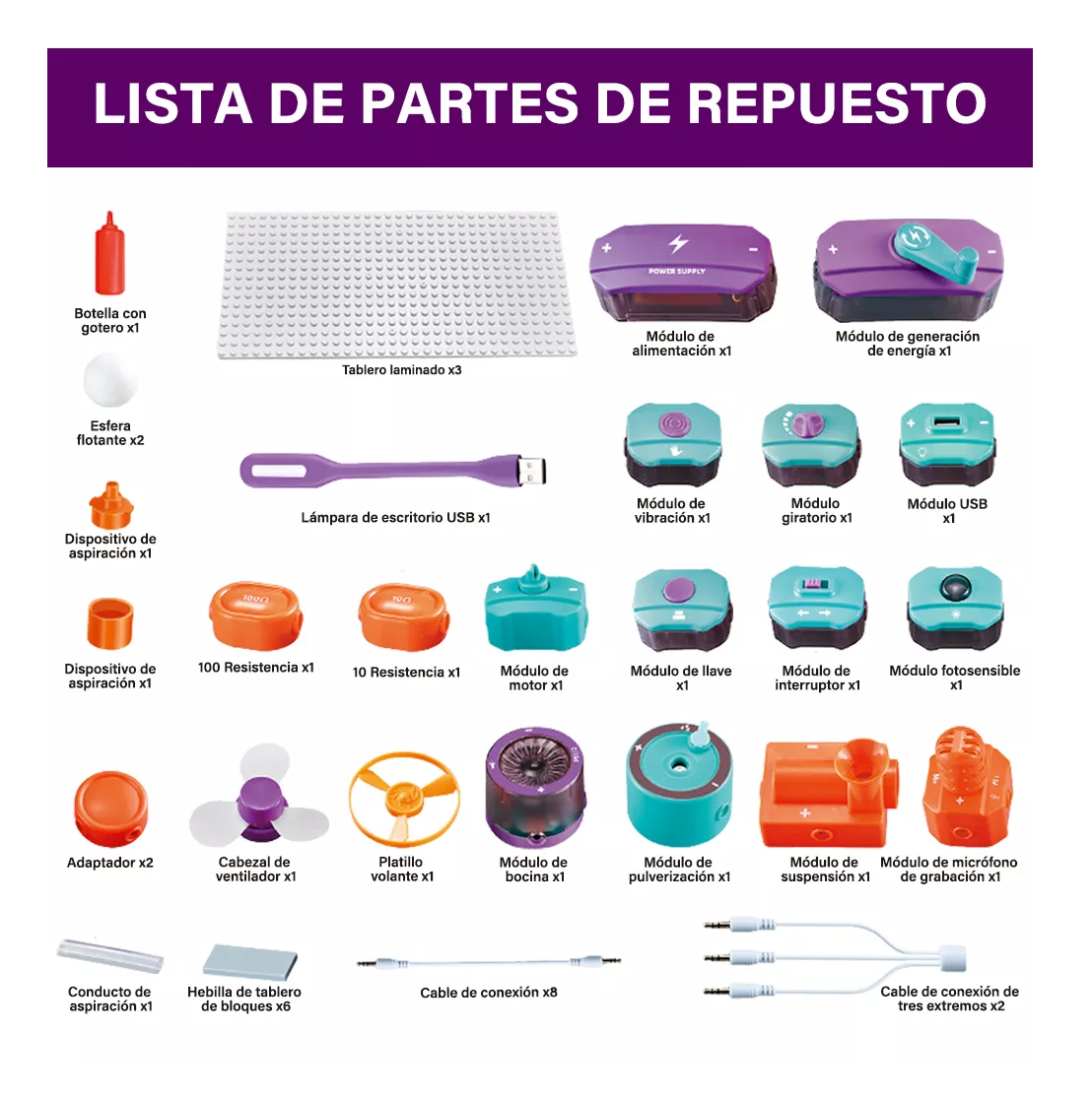Foto 7 pulgar | Set de Ciencia Belug Infantil de 45 Piezas