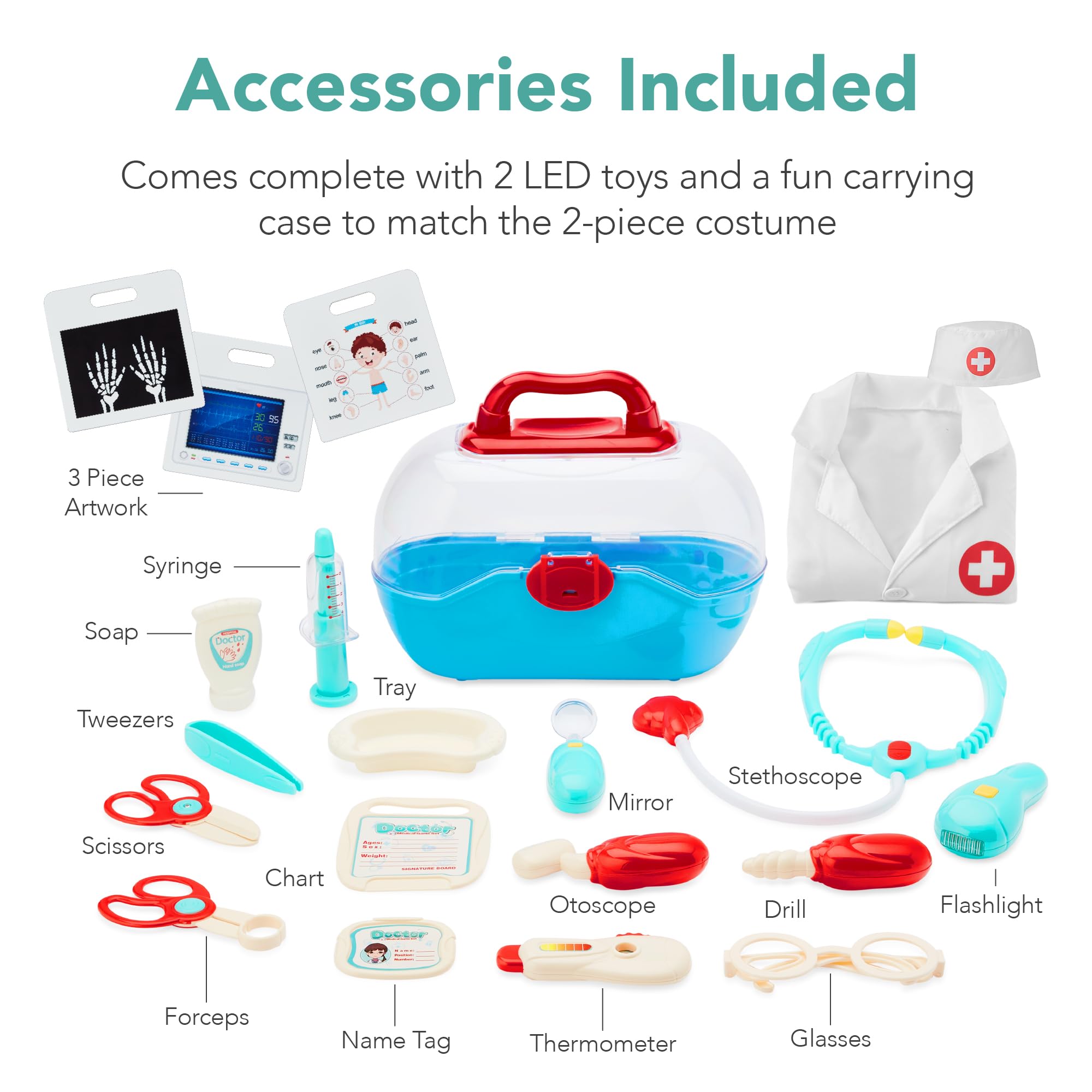 Foto 4 pulgar | Toy Doctor's Office Best Choice Products Medical Center Kids - Venta Internacional.