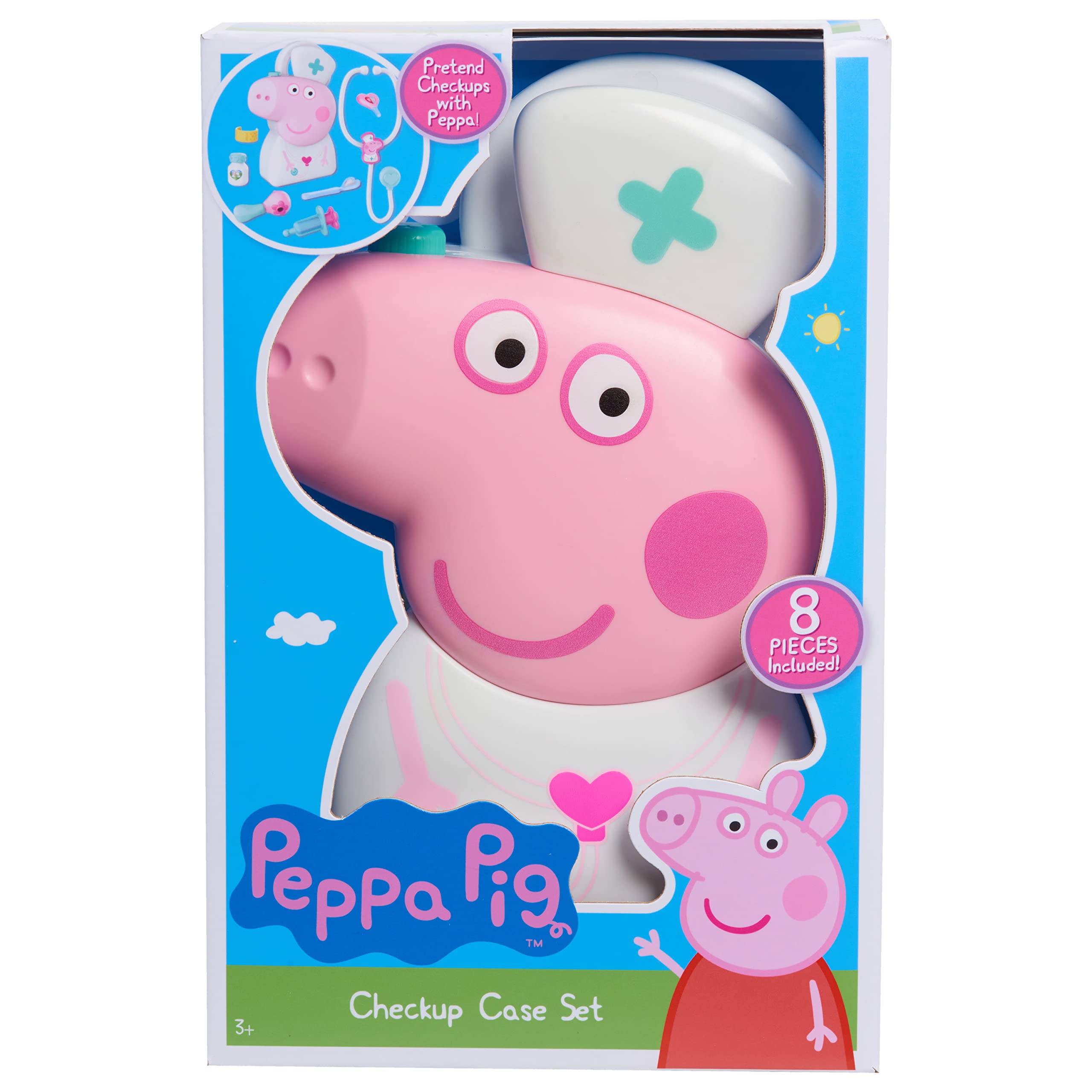 Foto 8 pulgar | Kit Médico Just Play Peppa Pig Con Estetoscopio, 8 Piezas, 3 O Más - Venta Internacional.