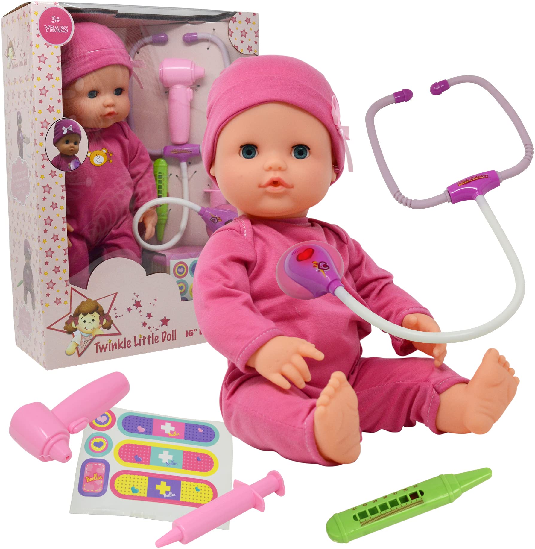 Foto 2 pulgar | Baby Doll Toy Doctor Kit The New York Doll Collection, 16 Pulgadas - Venta Internacional.