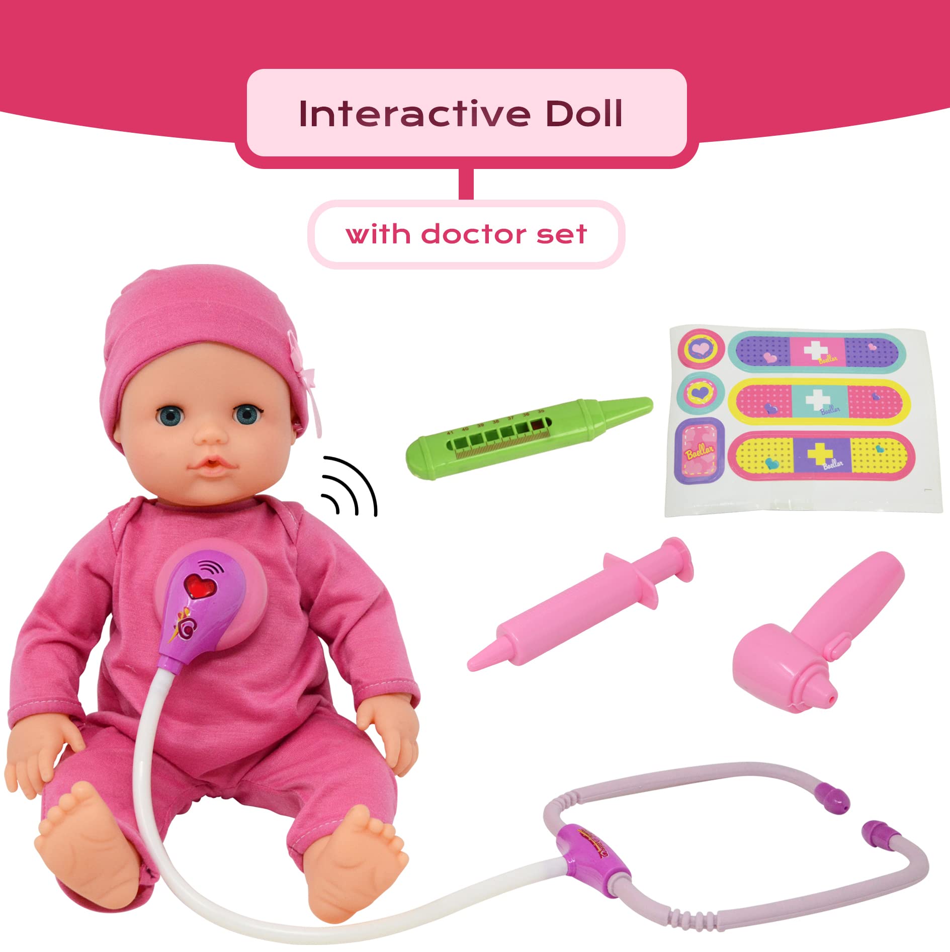 Foto 3 pulgar | Baby Doll Toy Doctor Kit The New York Doll Collection, 16 Pulgadas - Venta Internacional.