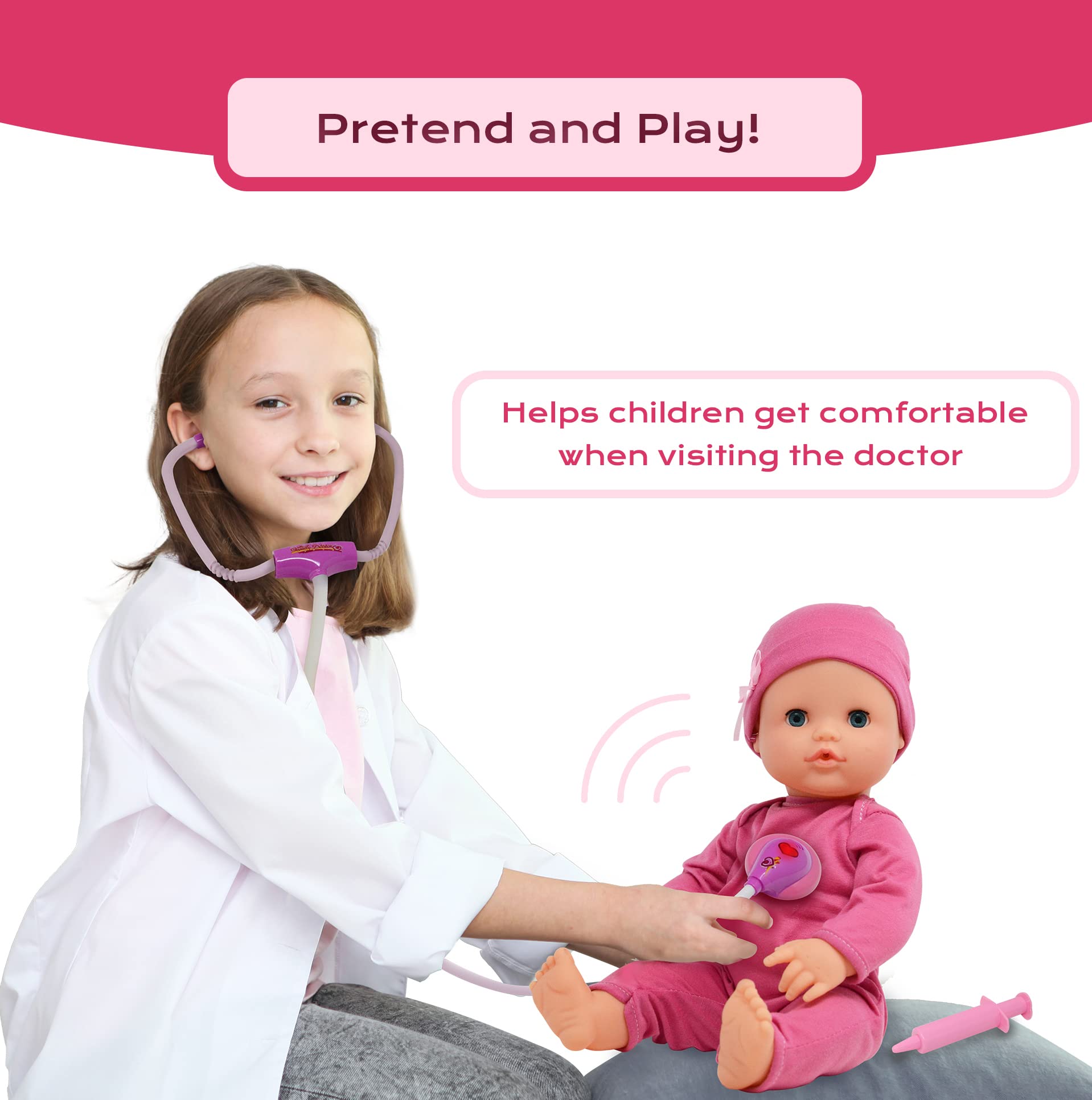 Foto 4 pulgar | Baby Doll Toy Doctor Kit The New York Doll Collection, 16 Pulgadas - Venta Internacional.
