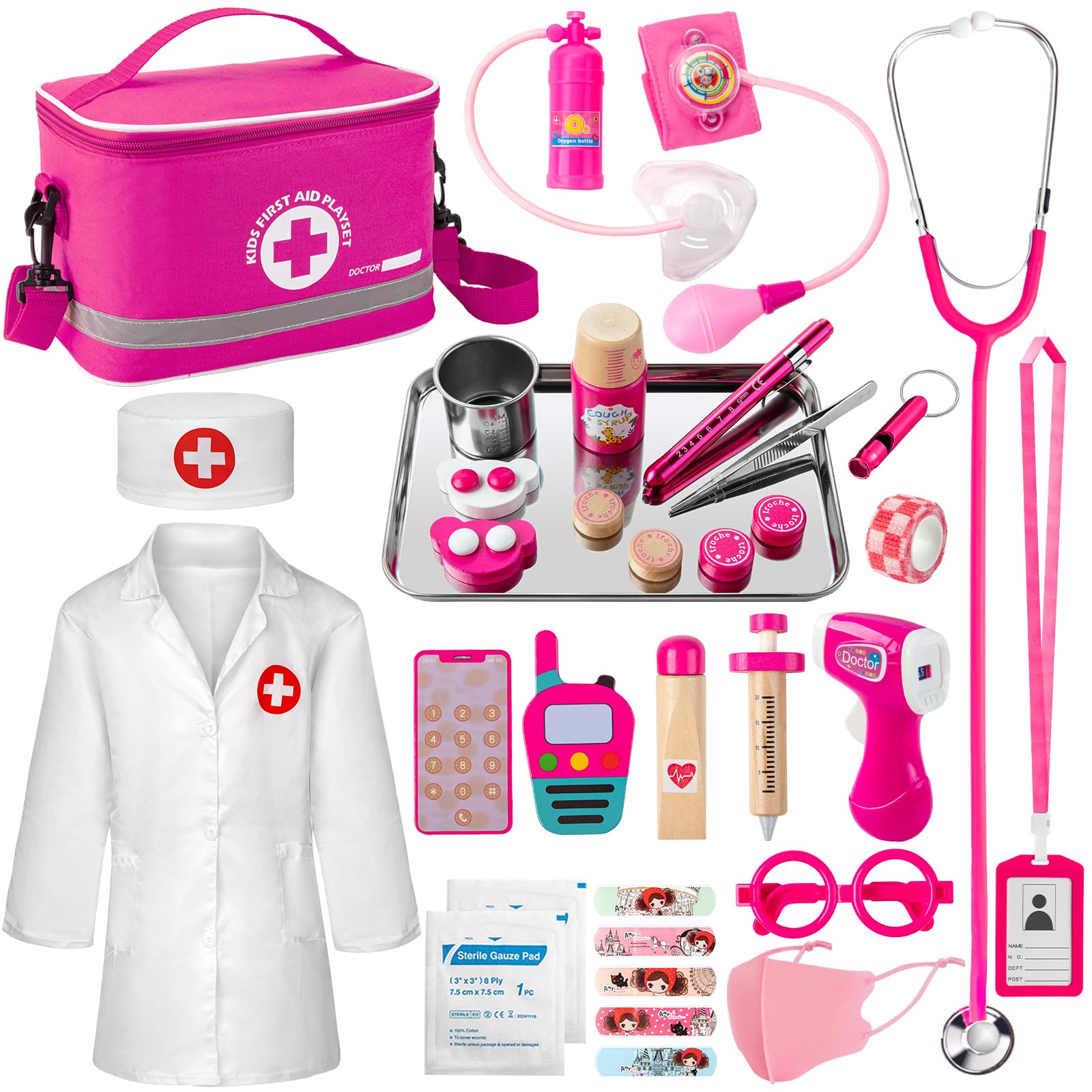 Foto 2 pulgar | Kit Médico Efo Shm Para Niños Y Niñas De 3 A 5 Años Con Estetoscopio - Venta Internacional.