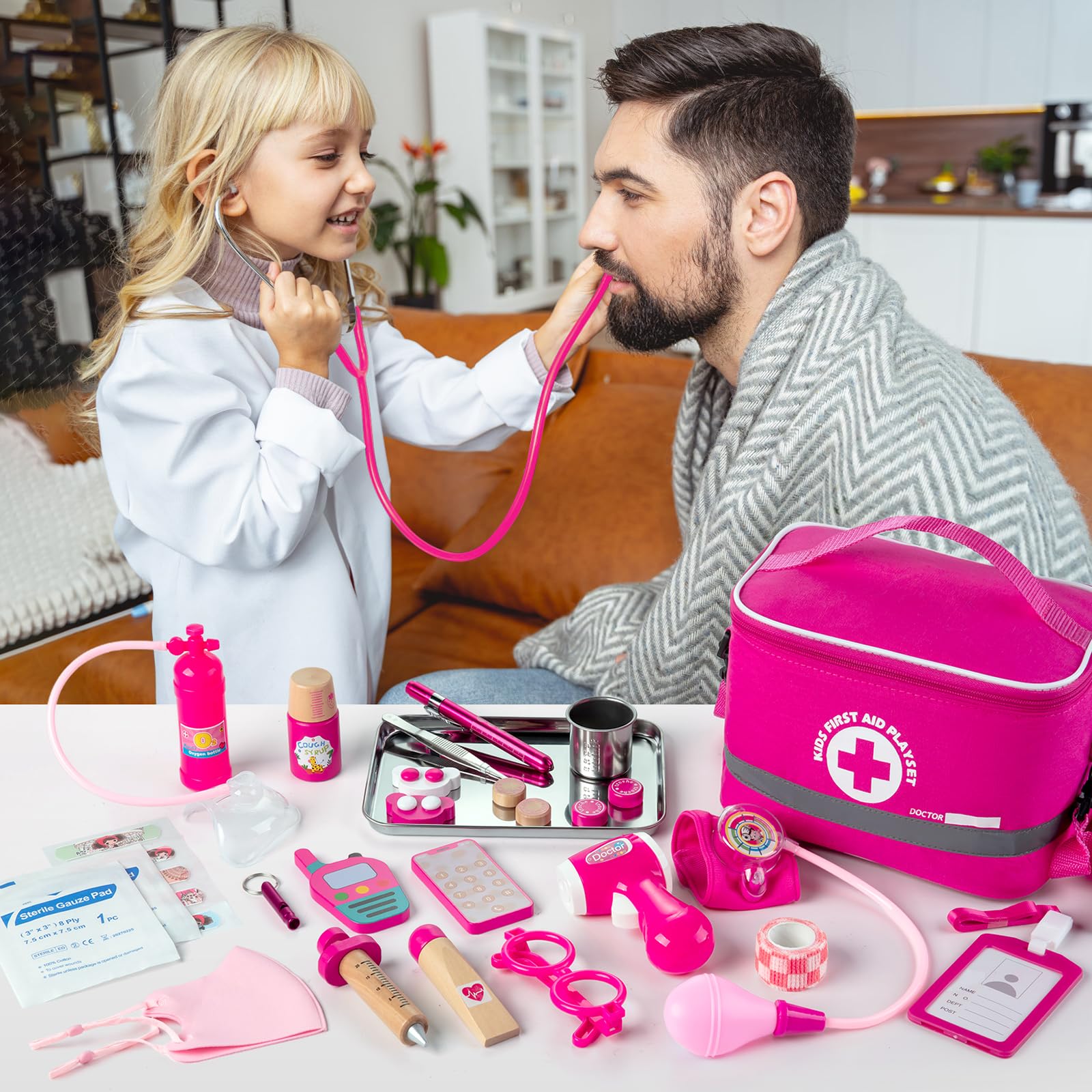 Foto 3 pulgar | Kit Médico Efo Shm Para Niños Y Niñas De 3 A 5 Años Con Estetoscopio - Venta Internacional.