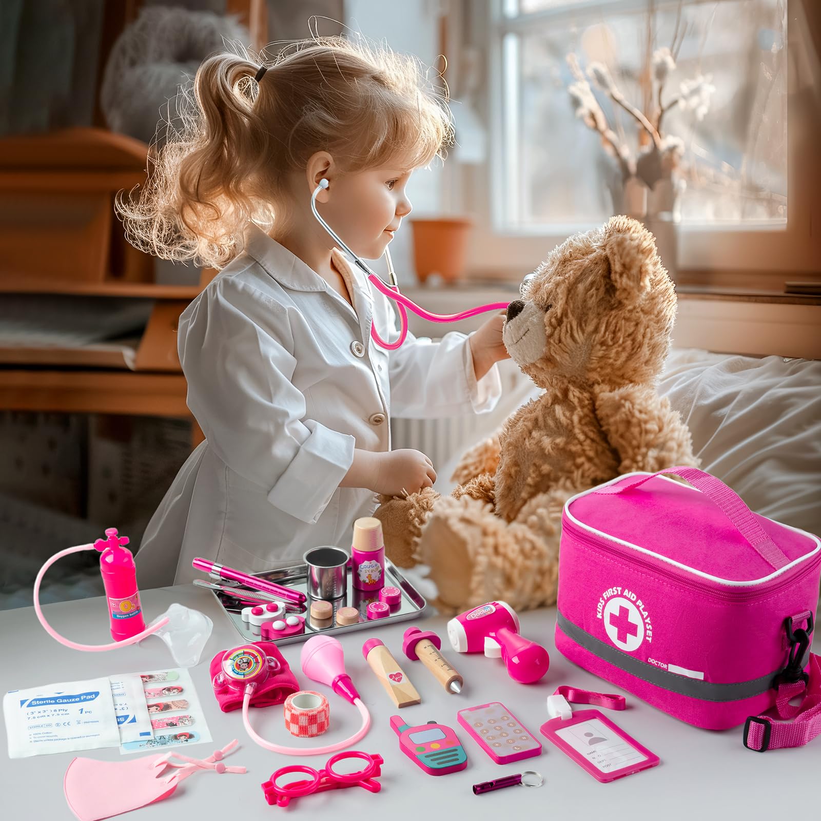 Foto 6 pulgar | Kit Médico Efo Shm Para Niños Y Niñas De 3 A 5 Años Con Estetoscopio - Venta Internacional.