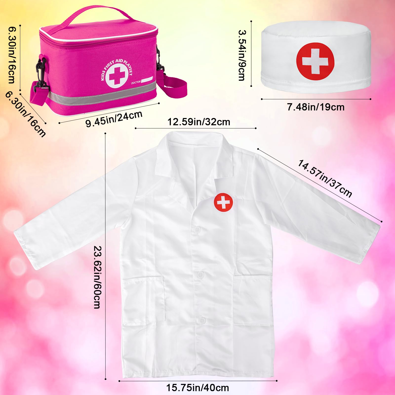 Foto 8 pulgar | Kit Médico Efo Shm Para Niños Y Niñas De 3 A 5 Años Con Estetoscopio - Venta Internacional.