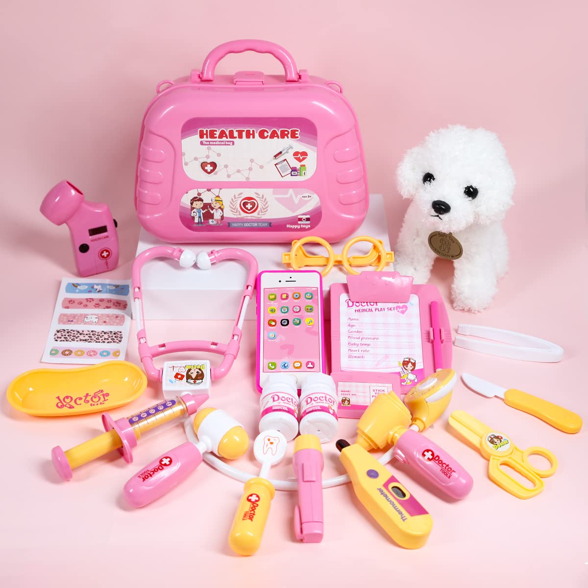 Foto 7 pulgar | Juguete Doctor Kit Meland Para Niñas Con Funda De Transporte Y Disfraz - Venta Internacional.