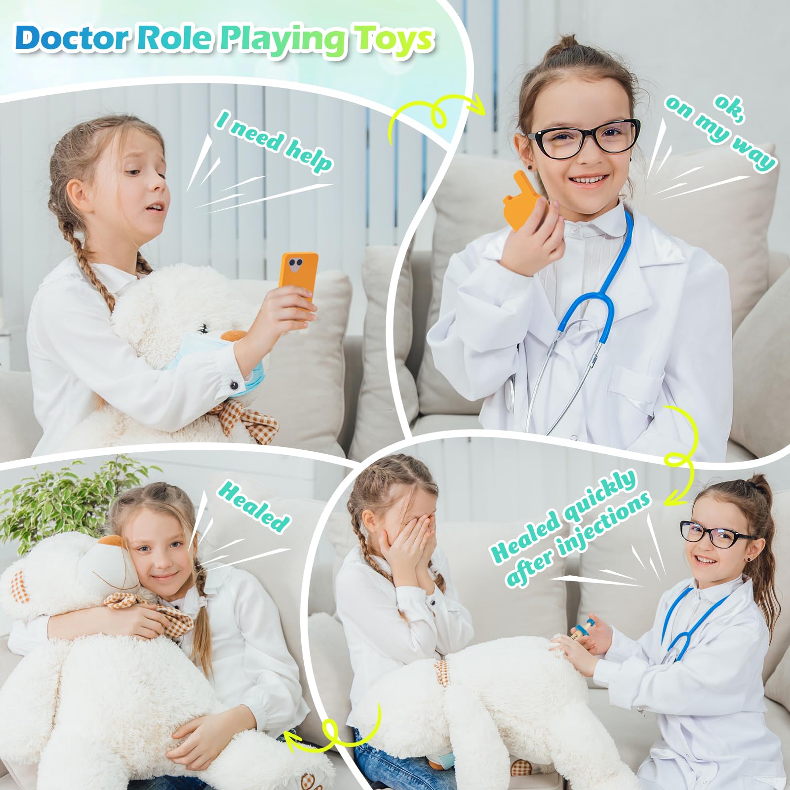 Foto 5 pulgar | Kit Médico Sundaymot Para Niños Con Bolsa Médica, 34 Unidades - Venta Internacional.
