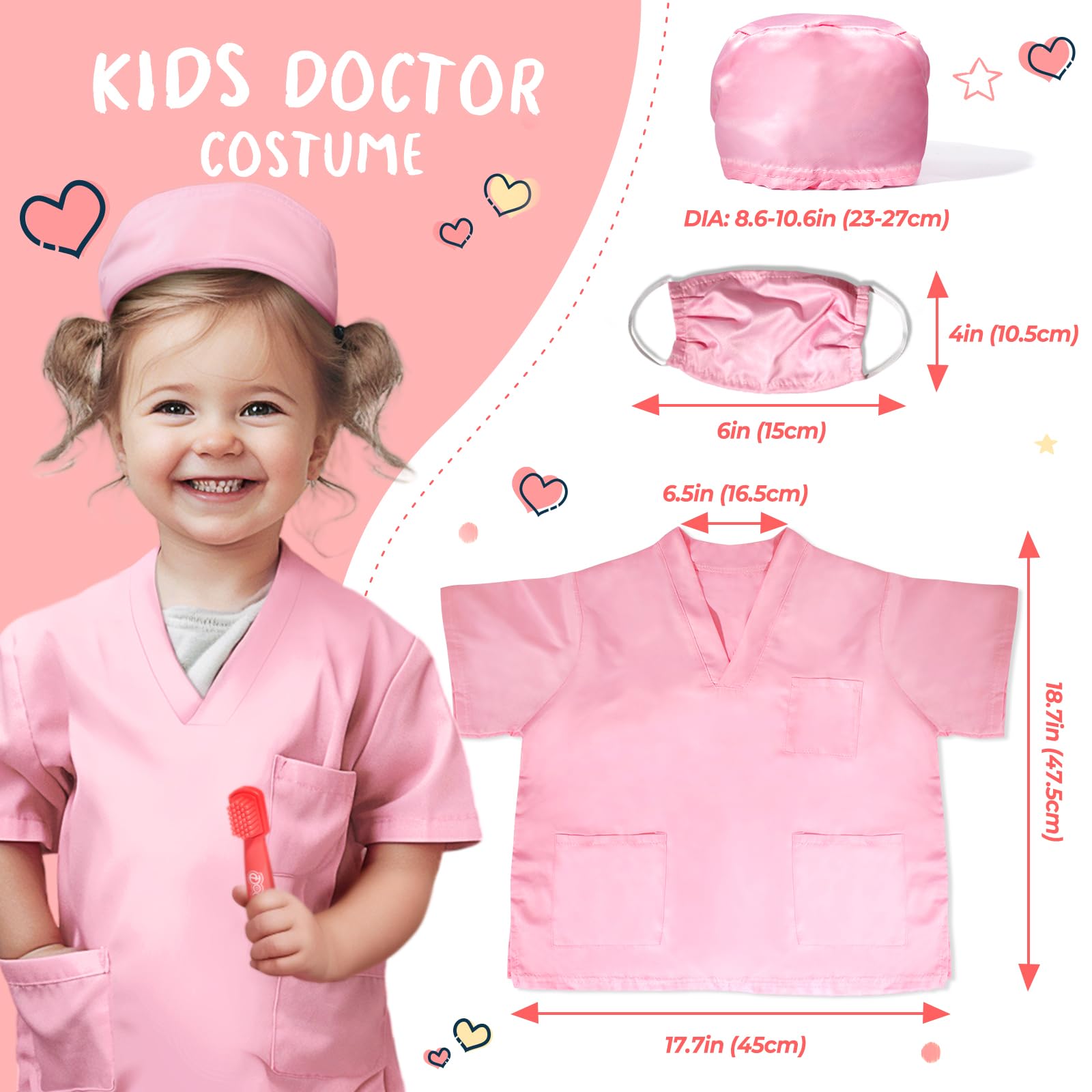 Foto 4 pulgar | Kit De Dentista Uloveme Para Niños Con Dientes Simulados Y Disfraz - Venta Internacional.