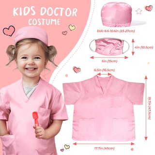 Foto 3 | Kit De Dentista Uloveme Para Niños Con Dientes Simulados Y Disfraz - Venta Internacional.