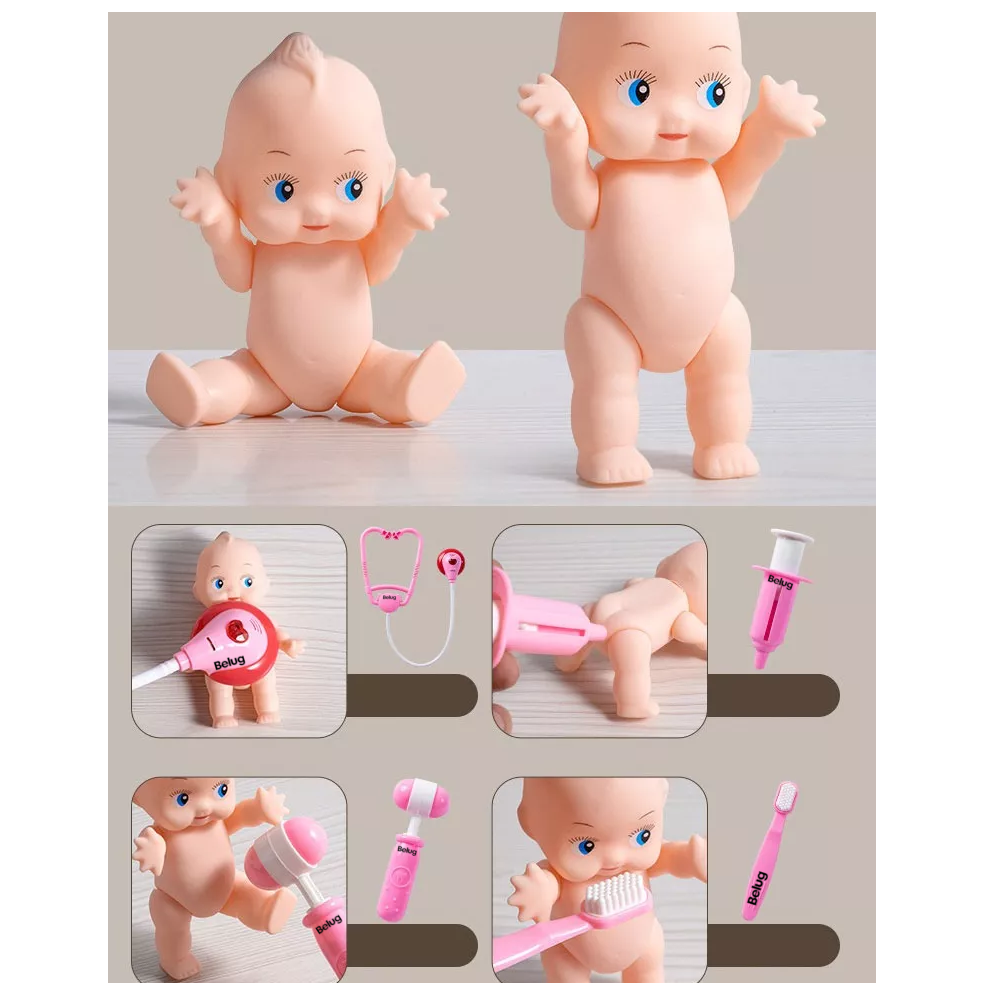 Foto 5 pulgar | Kit De Juguetes De Doctor Para Niños, 70 Piezas, Belug Rosa