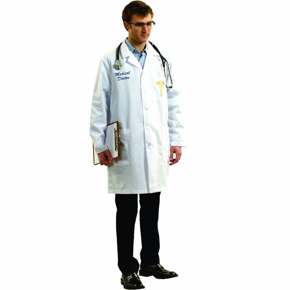 Disfraz De Médico Estadounidense Con Bata De Laboratorio - Venta Internacional.