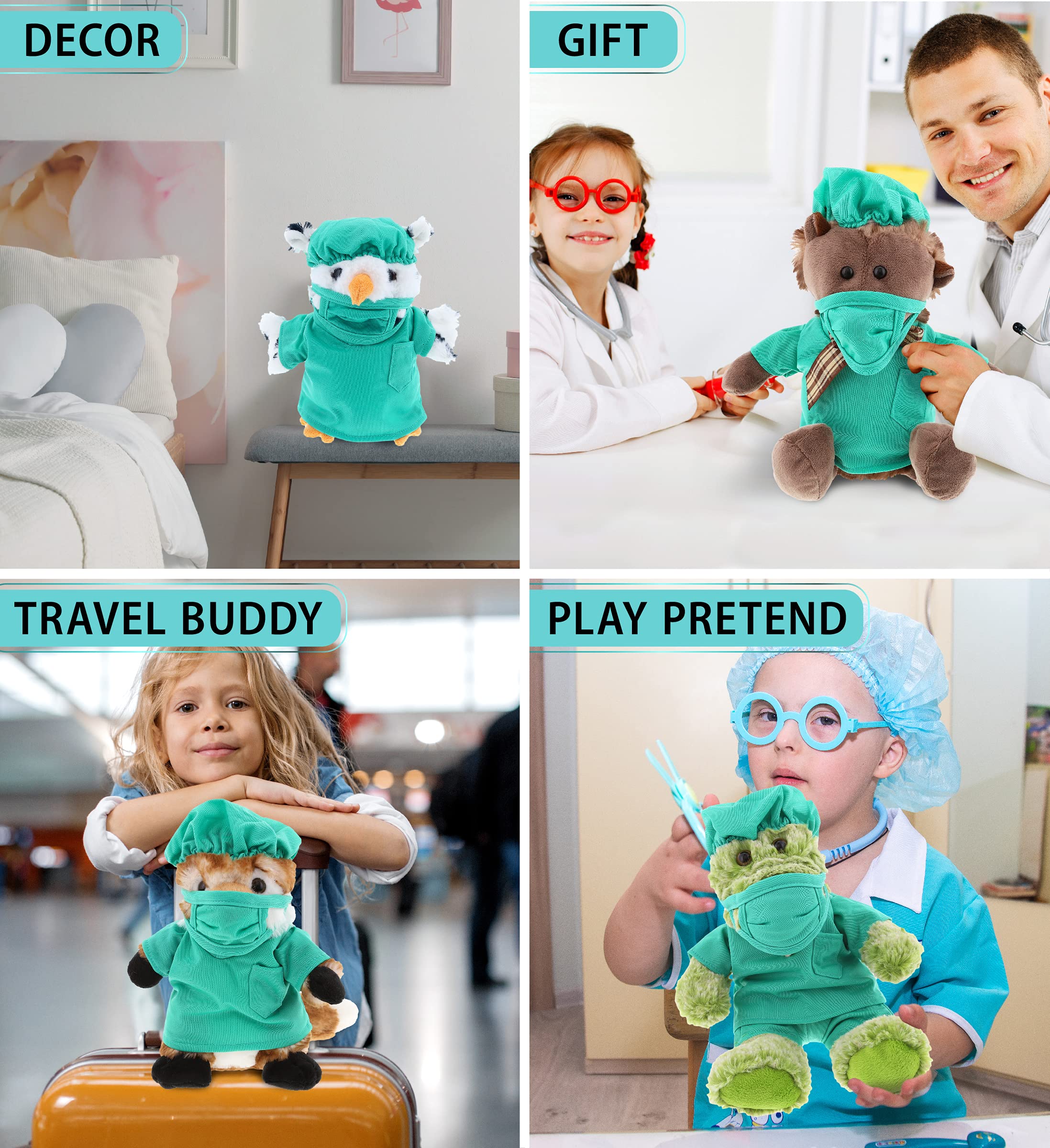Foto 4 pulgar | Set De Disfraz Dollibu Doctor Para Peluche De Osito De Peluche - Venta Internacional.