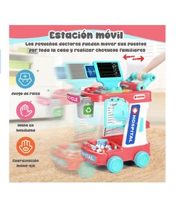 Foto 3 | Juego De Juguetes Xtellar Médicos Rol Para Niños Con Ropa Y Bateria