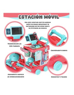 Foto 4 | Juego De Juguetes Xtellar Médicos Rol Para Niños Con Ropa Y Bateria