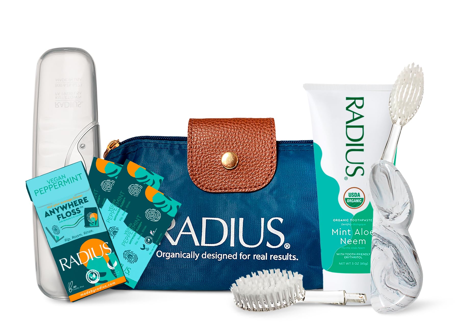 Foto 1 | Set De Regalo Para El Cuidado Bucal Radius Big Clean Deluxe Con Cepillo Grande - Venta Internacional.