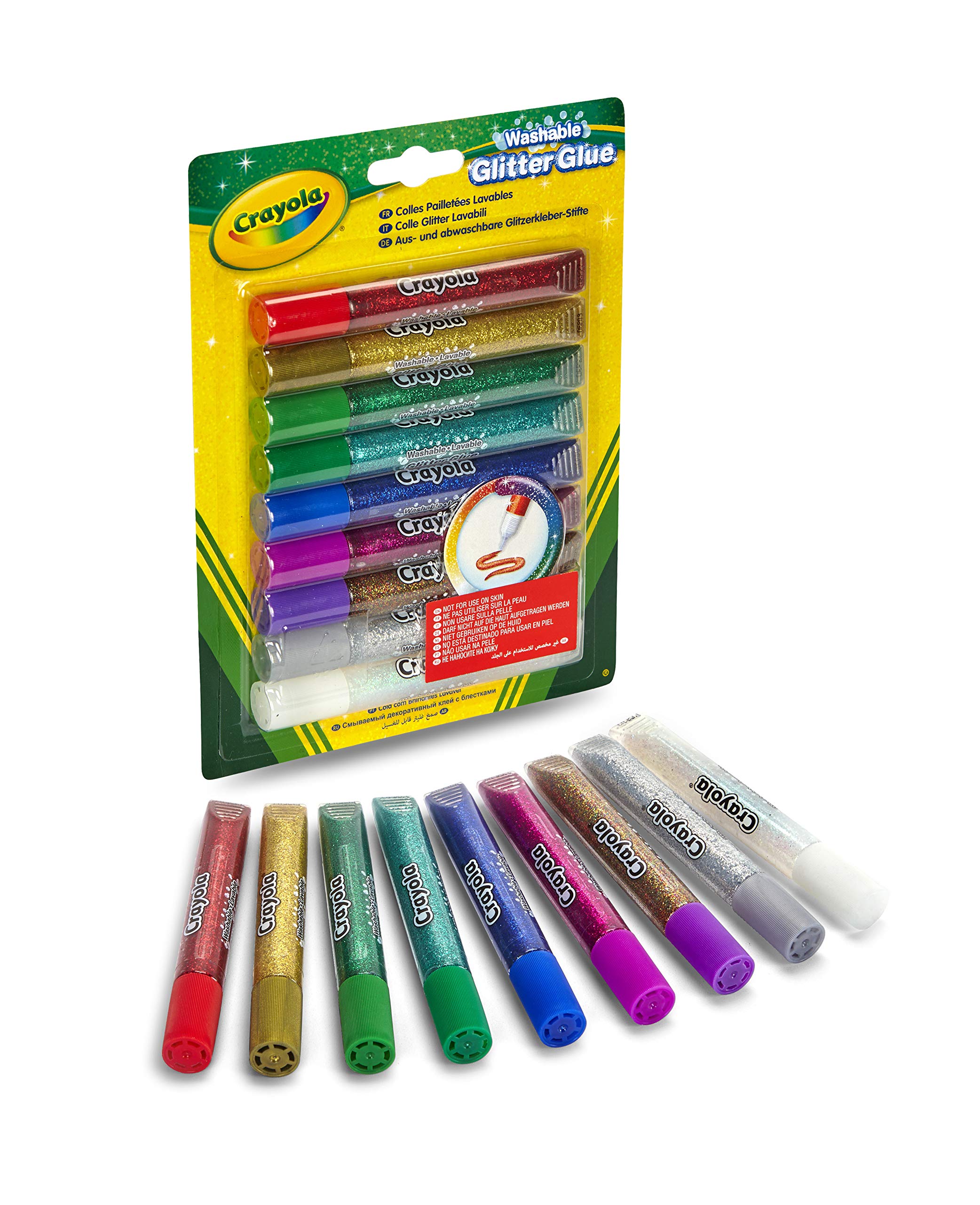 Foto 2 pulgar | Juego de Plumas Glitter Pegamento Crayola - Venta Internacional