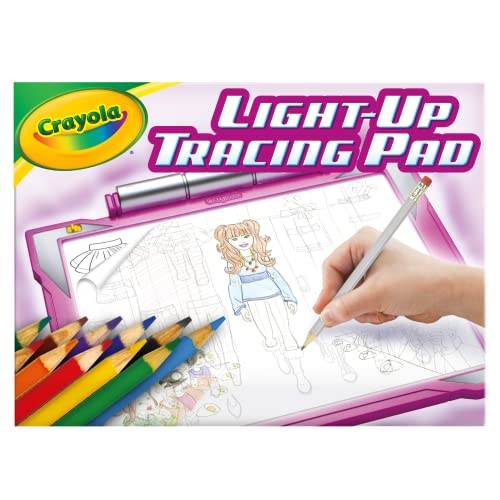Foto 2 pulgar | Venta Internacional-  Crayola Light Up Tracing Pad Pink, Regalos De Pascua Para Niñas Y Niños, Edad 6, 7, 8, 9